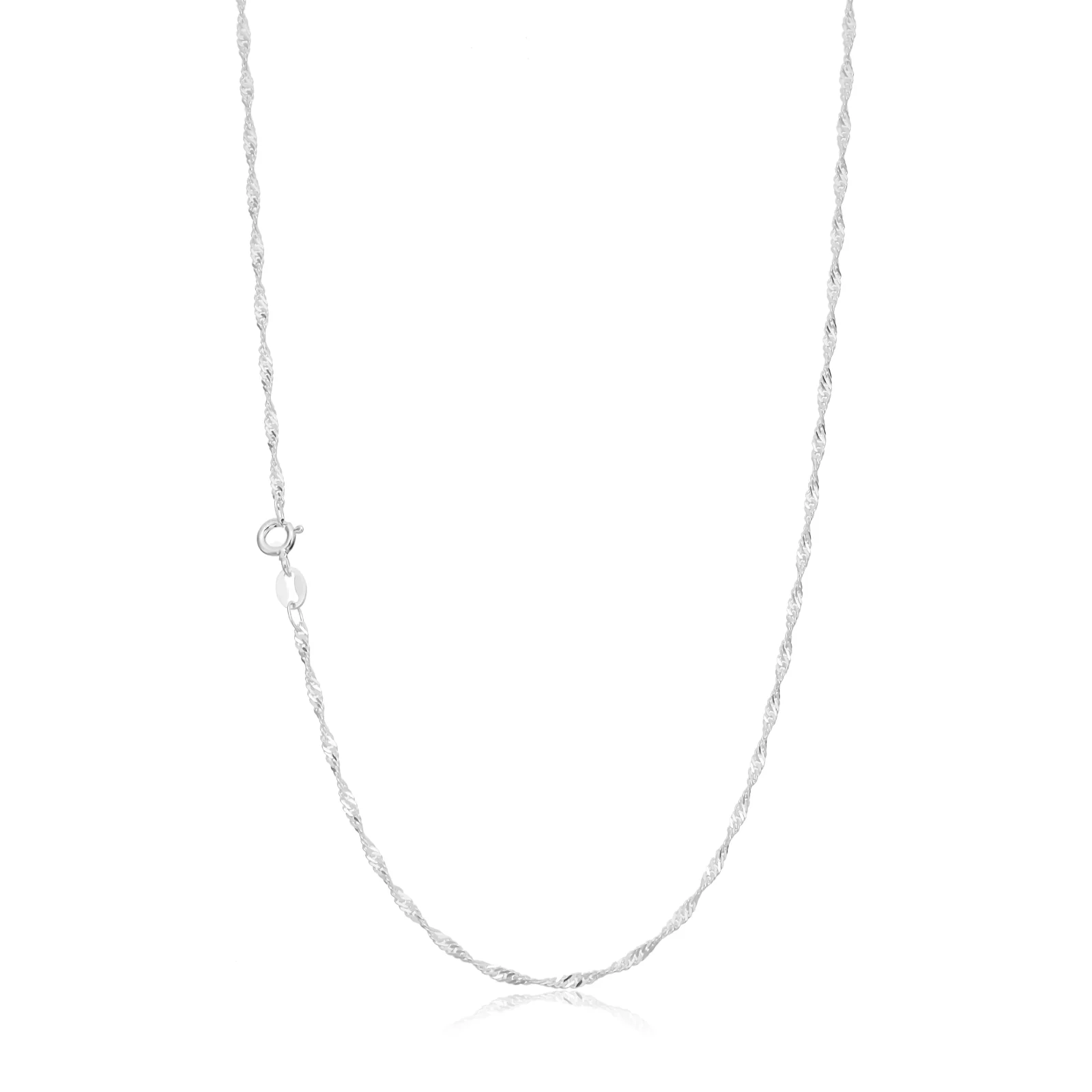 Sterling Silver 55cm Singapore Chain