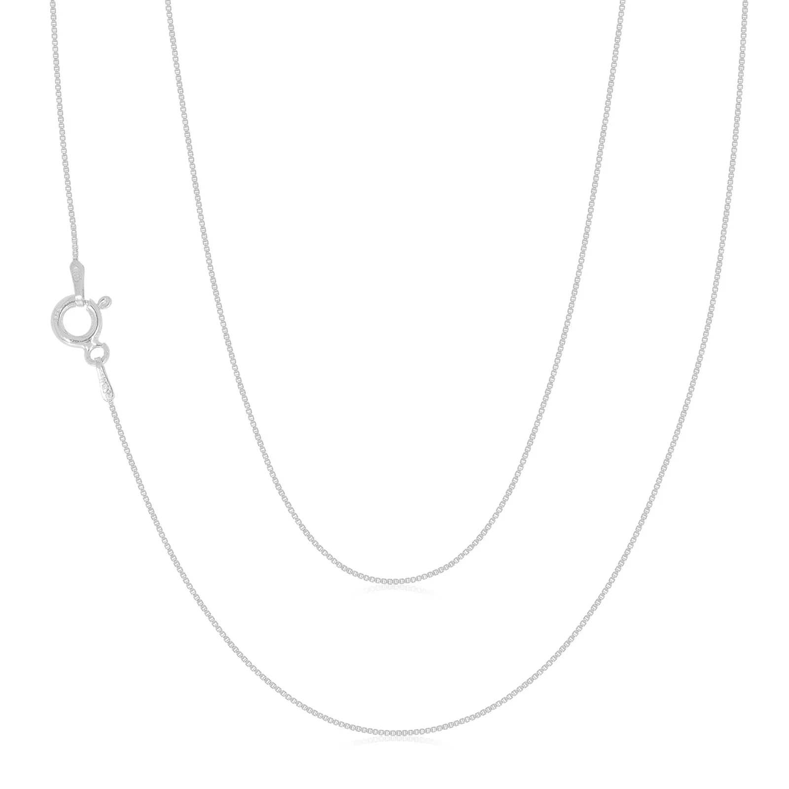 Sterling Silver 45cm Box Chain