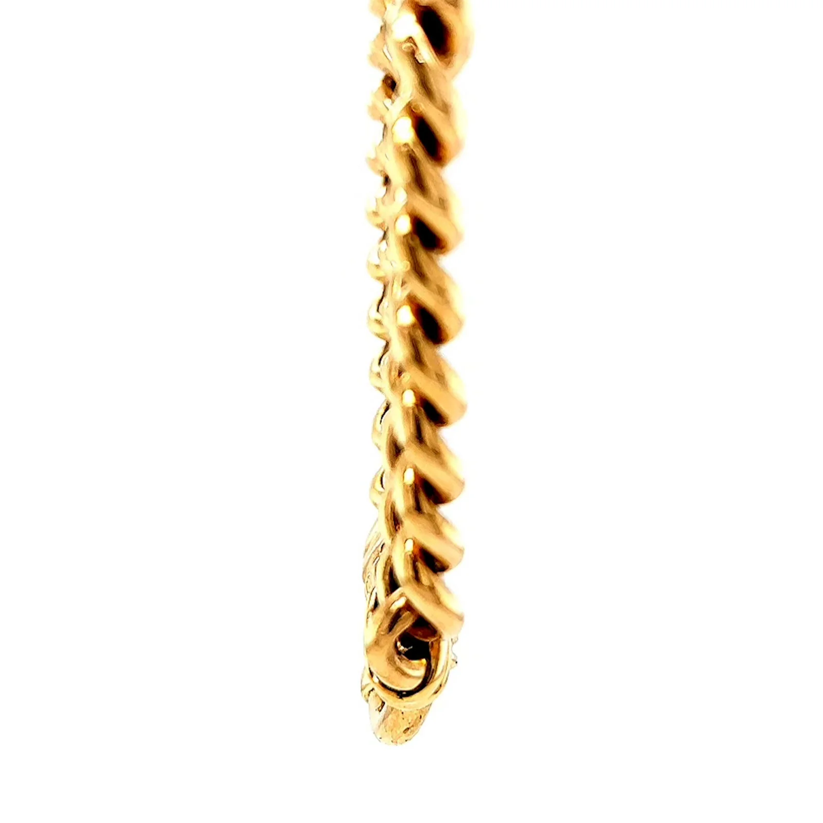 9ct Yellow Gold 45cm Hollow Curb Chain with Bolt Ring Necklace - Image 20