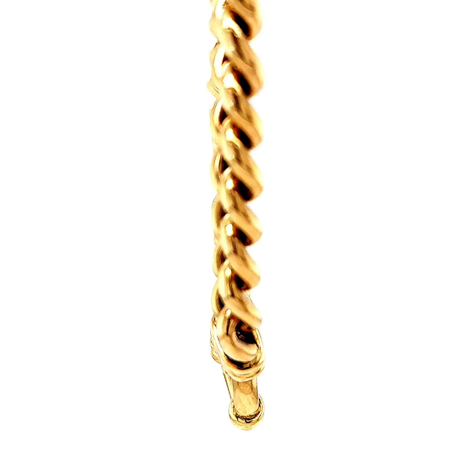 9ct Yellow Gold 45cm Hollow Curb Chain with Bolt Ring Necklace - Image 57