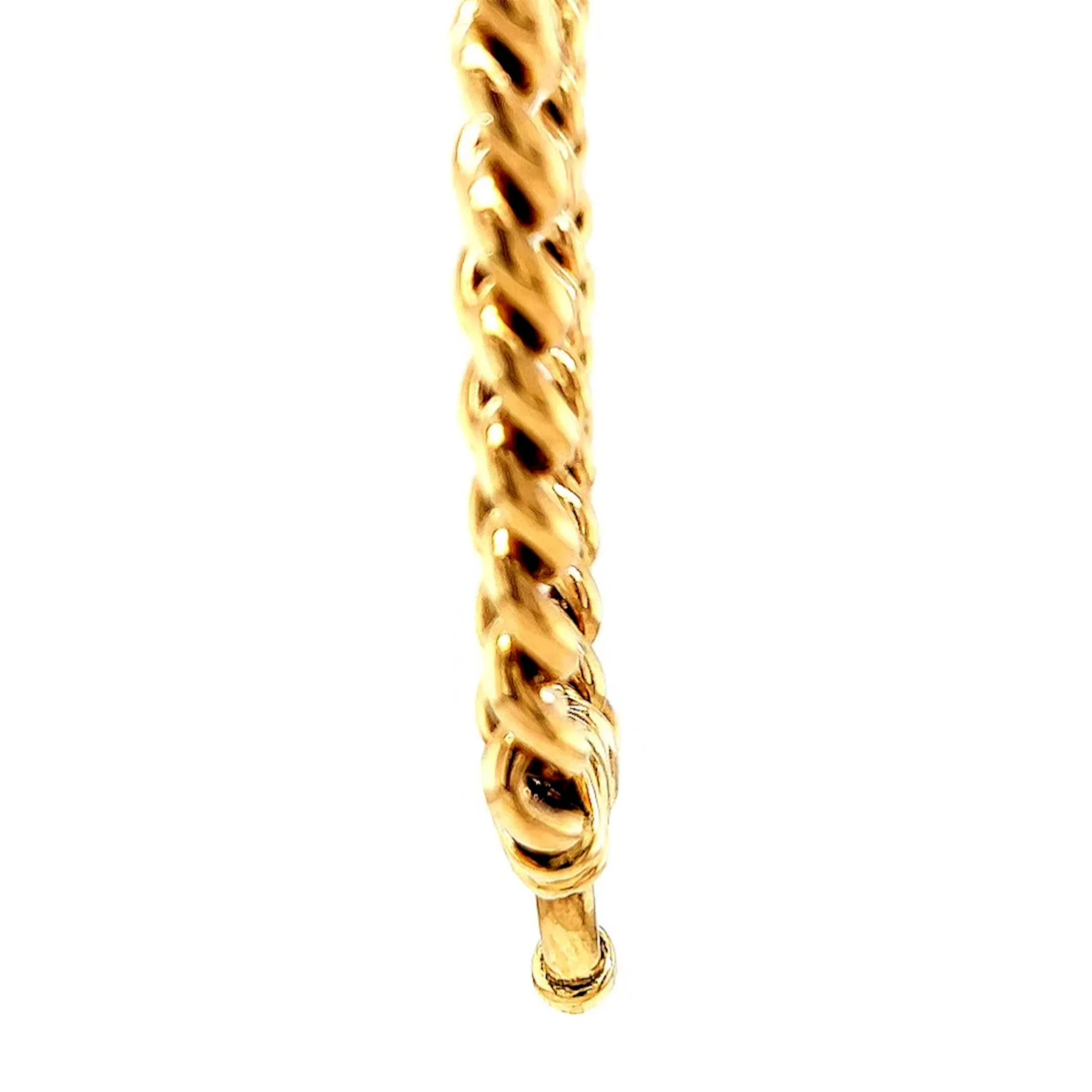 9ct Yellow Gold 45cm Hollow Curb Chain with Bolt Ring Necklace - Image 58