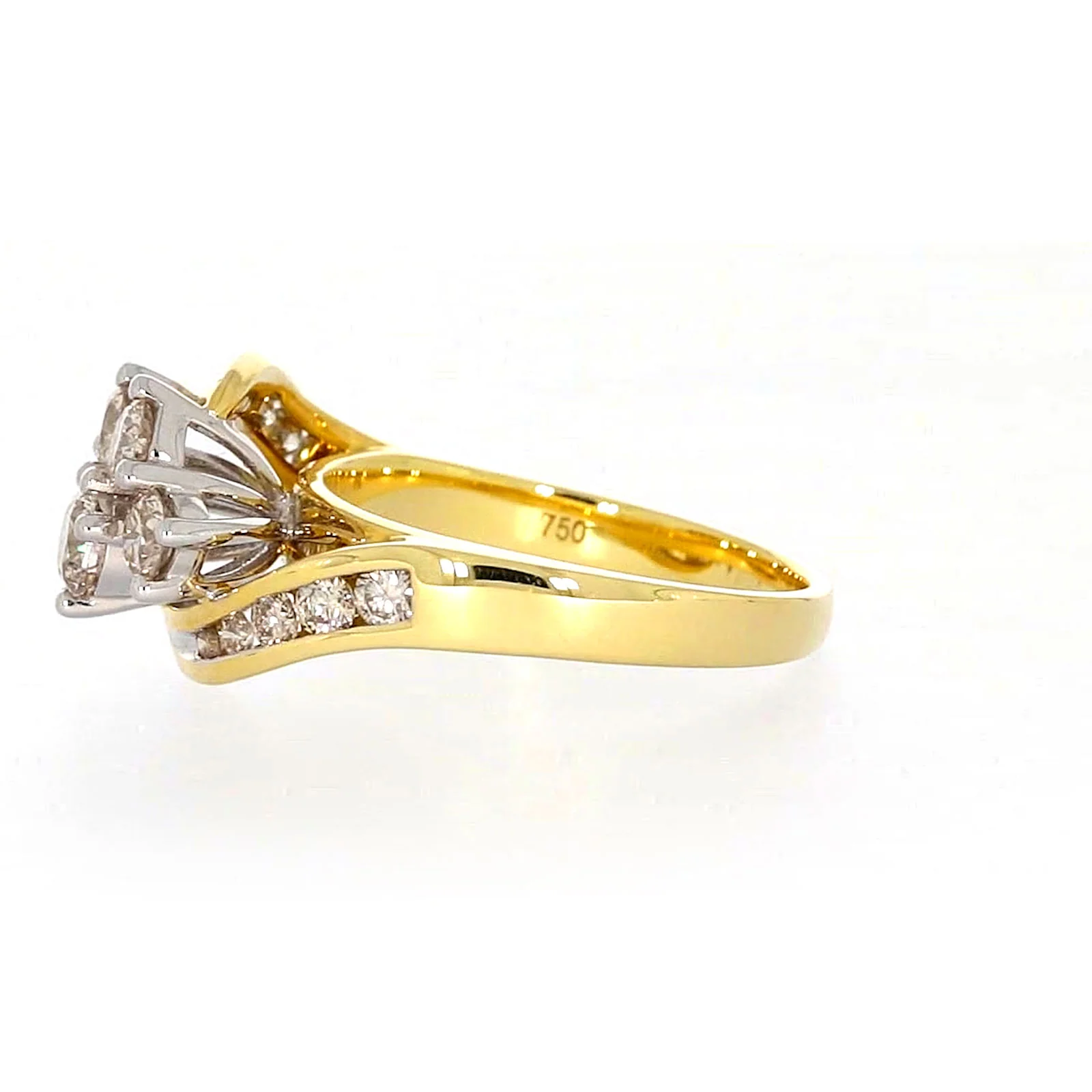 18ct Two Tone Gold Round Brilliant Cut with 1 CARAT tw of Diamonds Ring - Image 19