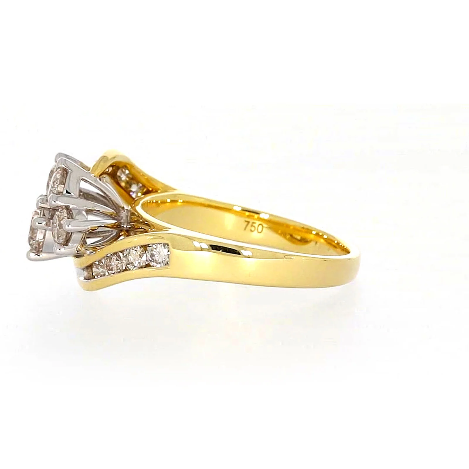 18ct Two Tone Gold Round Brilliant Cut with 1 CARAT tw of Diamonds Ring - Image 20