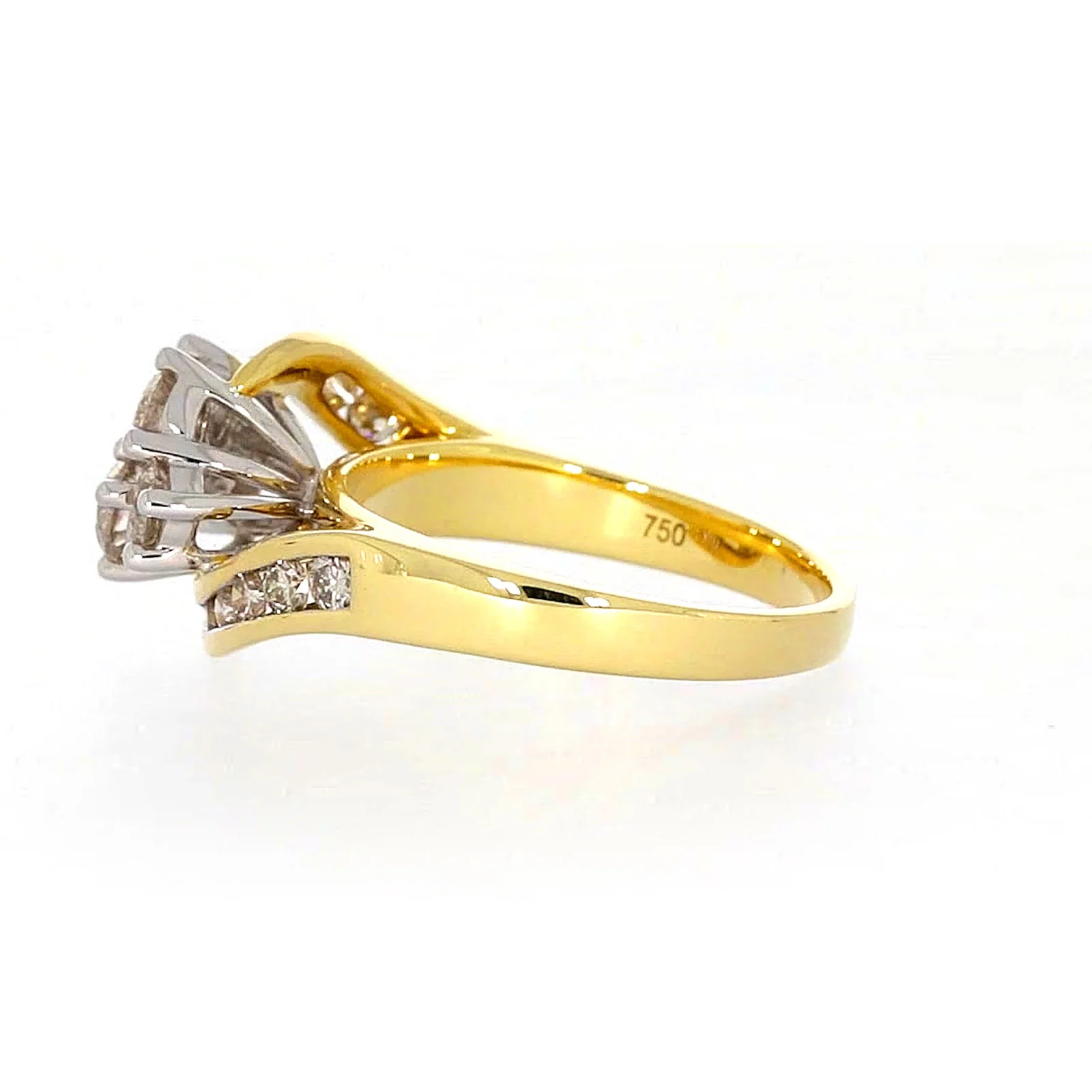 18ct Two Tone Gold Round Brilliant Cut with 1 CARAT tw of Diamonds Ring - Image 23