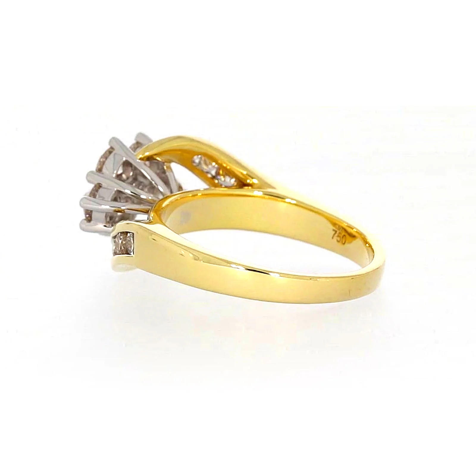 18ct Two Tone Gold Round Brilliant Cut with 1 CARAT tw of Diamonds Ring - Image 28