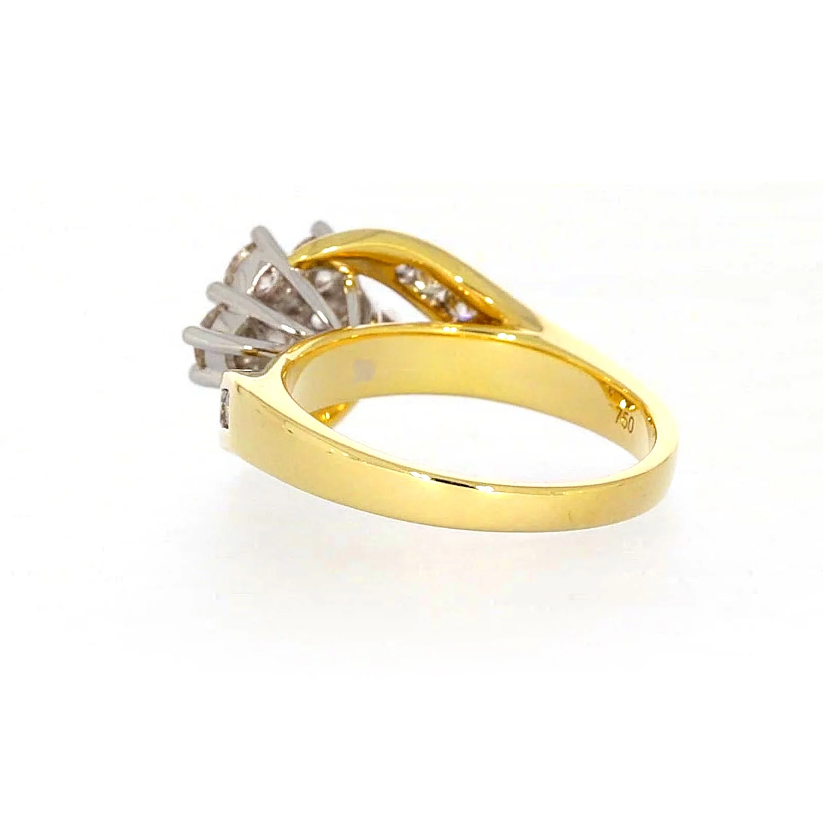 18ct Two Tone Gold Round Brilliant Cut with 1 CARAT tw of Diamonds Ring - Image 31