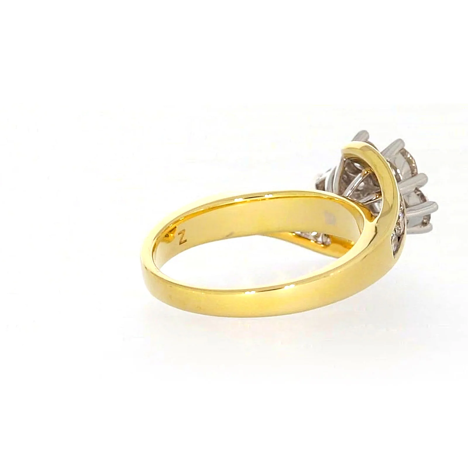 18ct Two Tone Gold Round Brilliant Cut with 1 CARAT tw of Diamonds Ring - Image 47