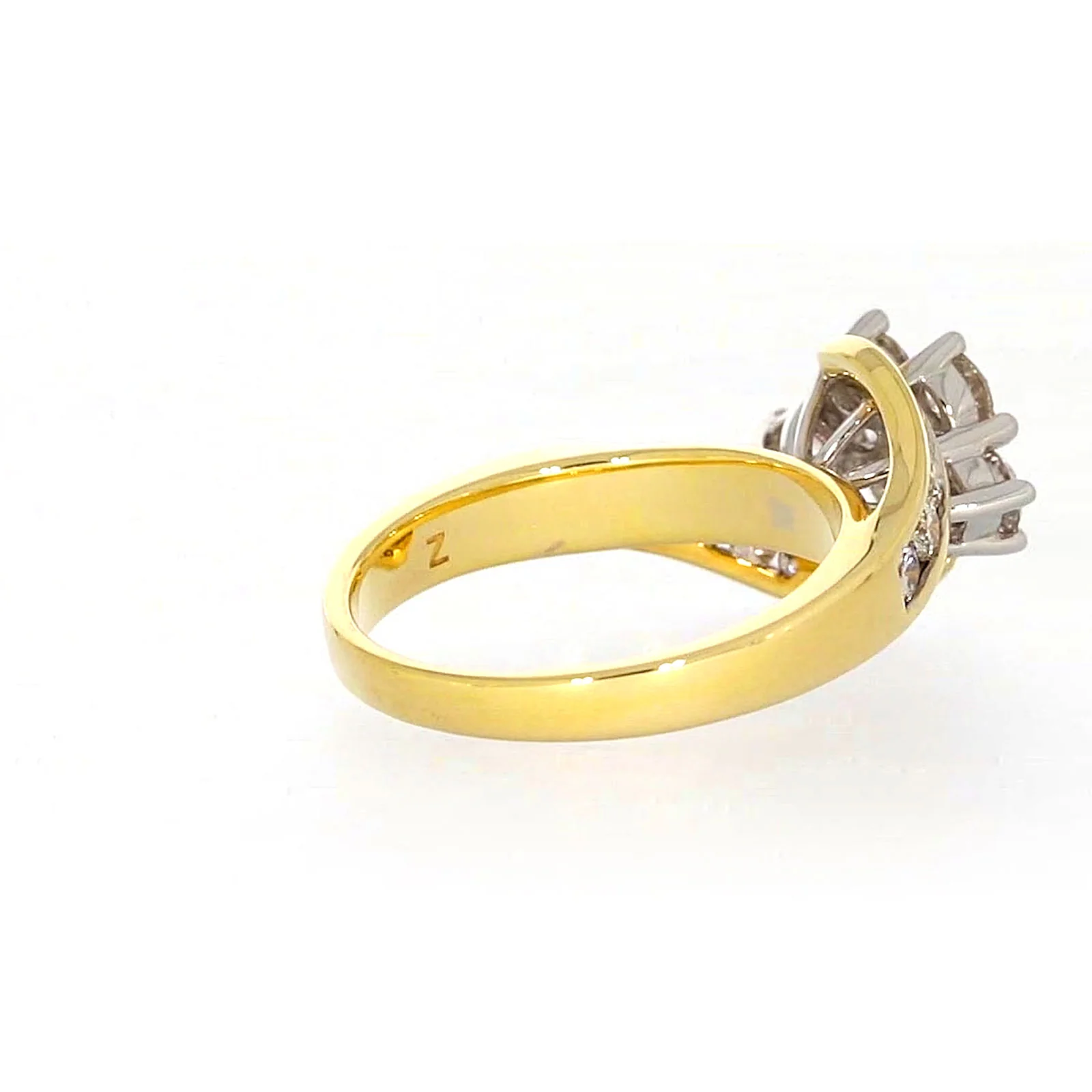 18ct Two Tone Gold Round Brilliant Cut with 1 CARAT tw of Diamonds Ring - Image 48