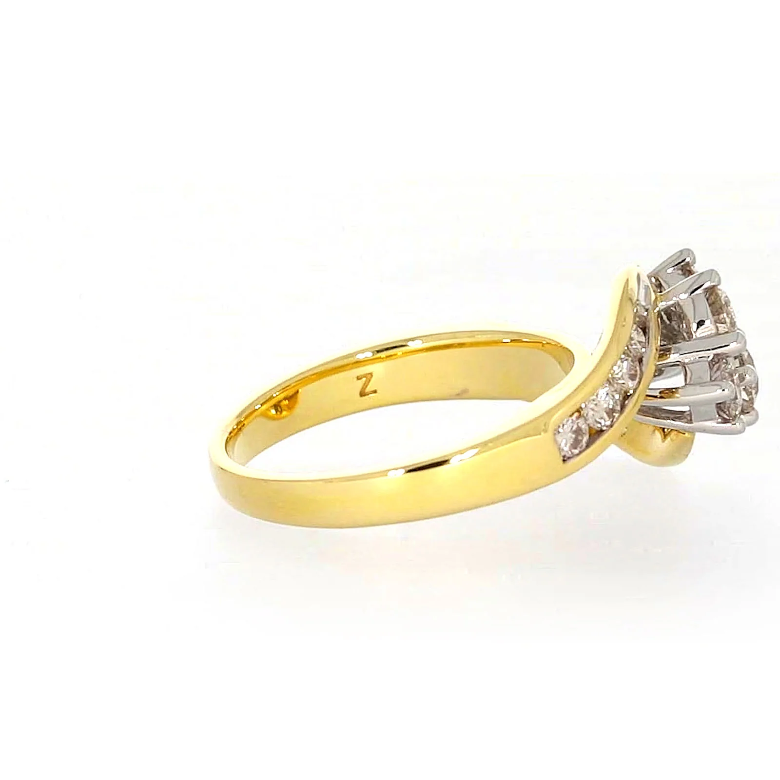 18ct Two Tone Gold Round Brilliant Cut with 1 CARAT tw of Diamonds Ring - Image 54