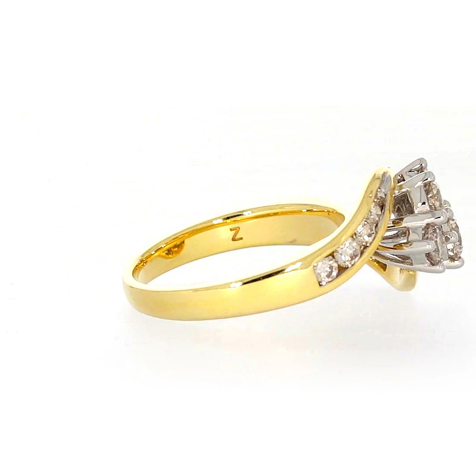18ct Two Tone Gold Round Brilliant Cut with 1 CARAT tw of Diamonds Ring - Image 56