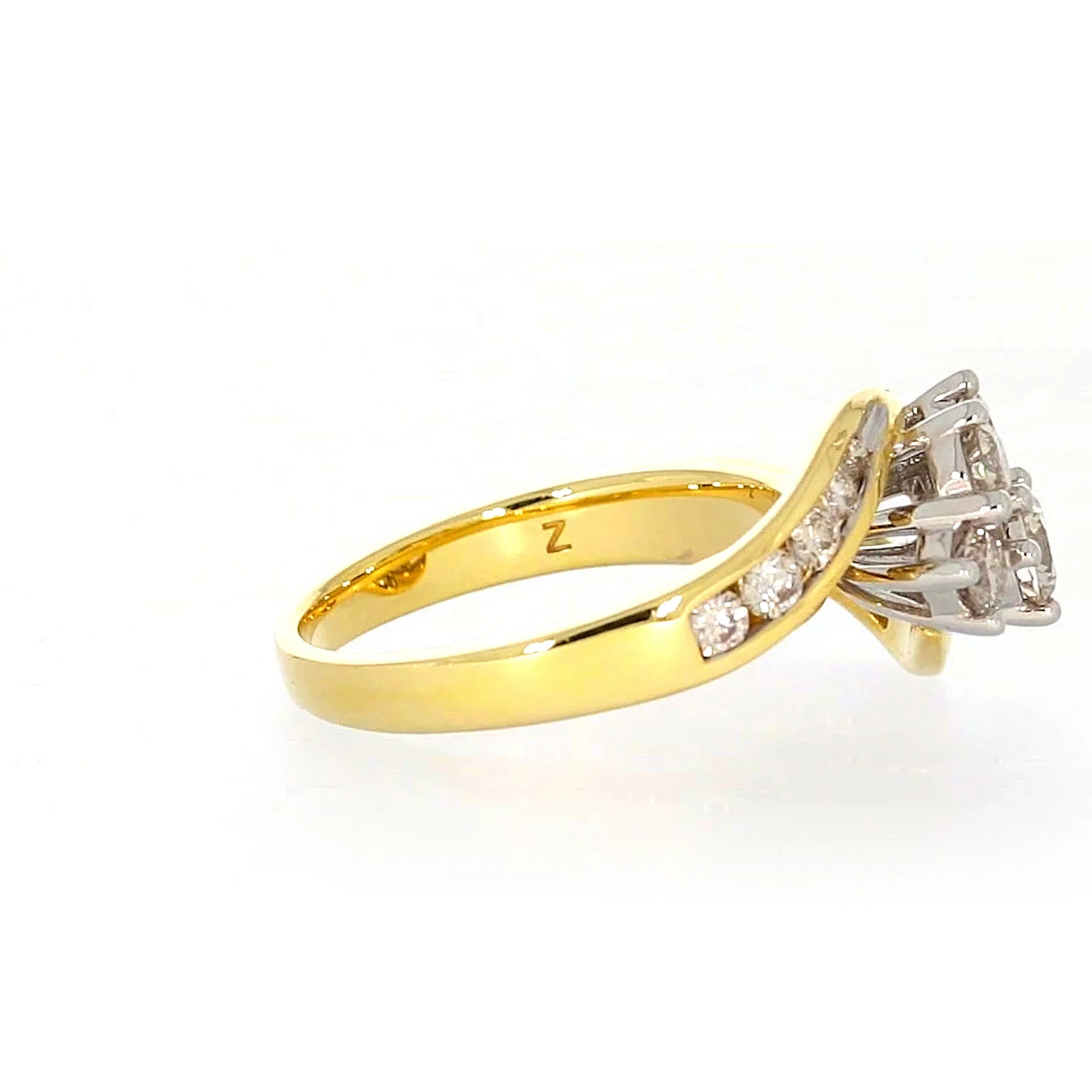 18ct Two Tone Gold Round Brilliant Cut with 1 CARAT tw of Diamonds Ring - Image 57