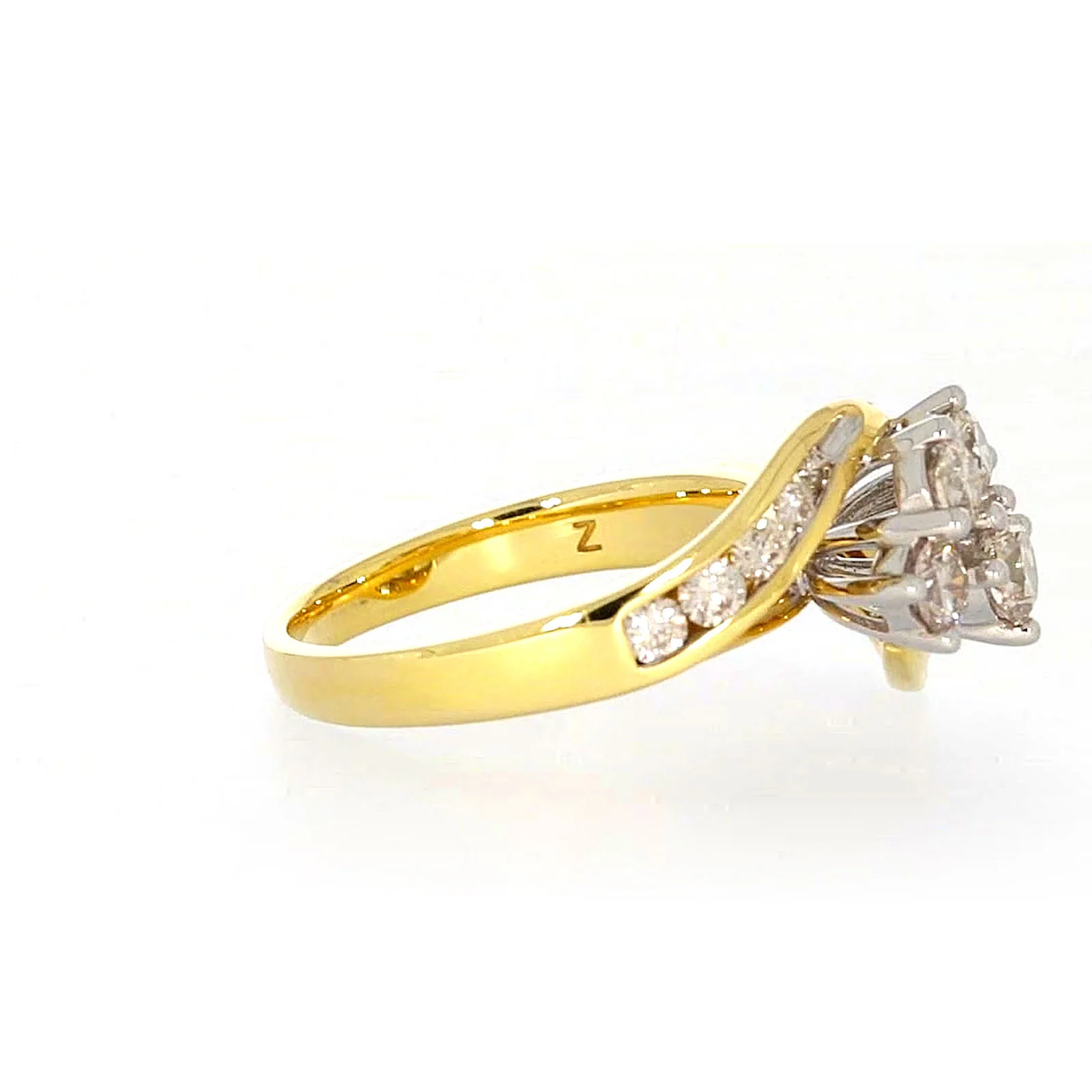 18ct Two Tone Gold Round Brilliant Cut with 1 CARAT tw of Diamonds Ring - Image 59