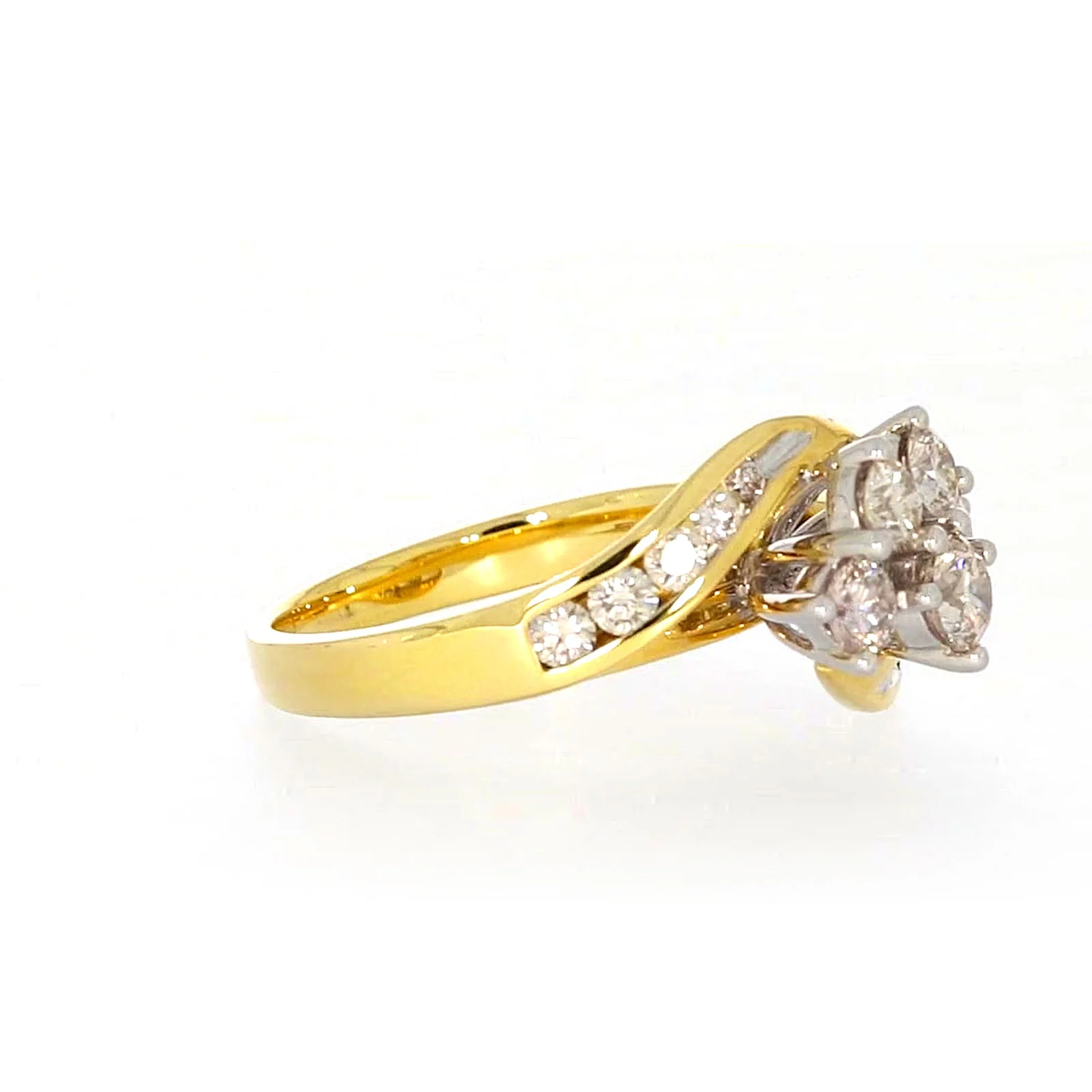 18ct Two Tone Gold Round Brilliant Cut with 1 CARAT tw of Diamonds Ring - Image 62