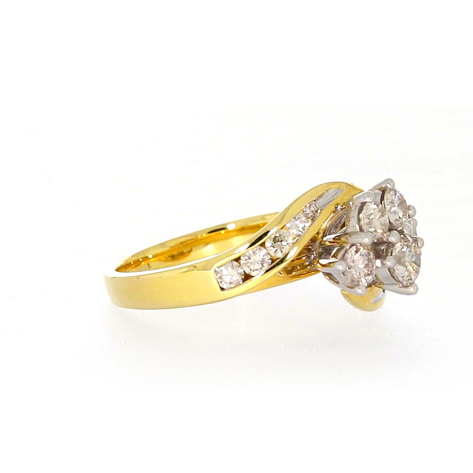 18ct Two Tone Gold Round Brilliant Cut with 1 CARAT tw of Diamonds Ring - Image 63