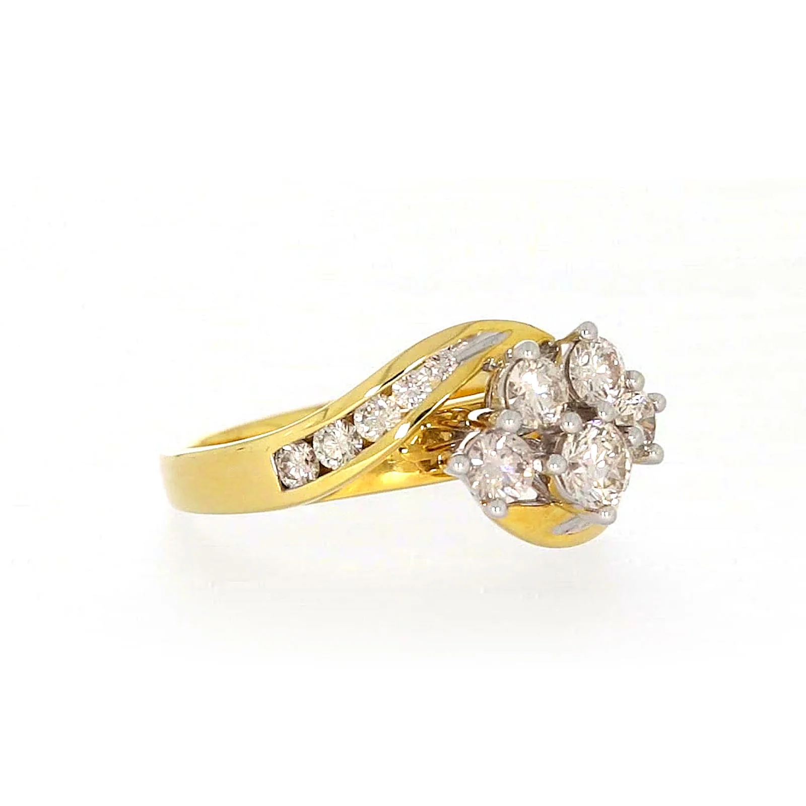 18ct Two Tone Gold Round Brilliant Cut with 1 CARAT tw of Diamonds Ring - Image 67