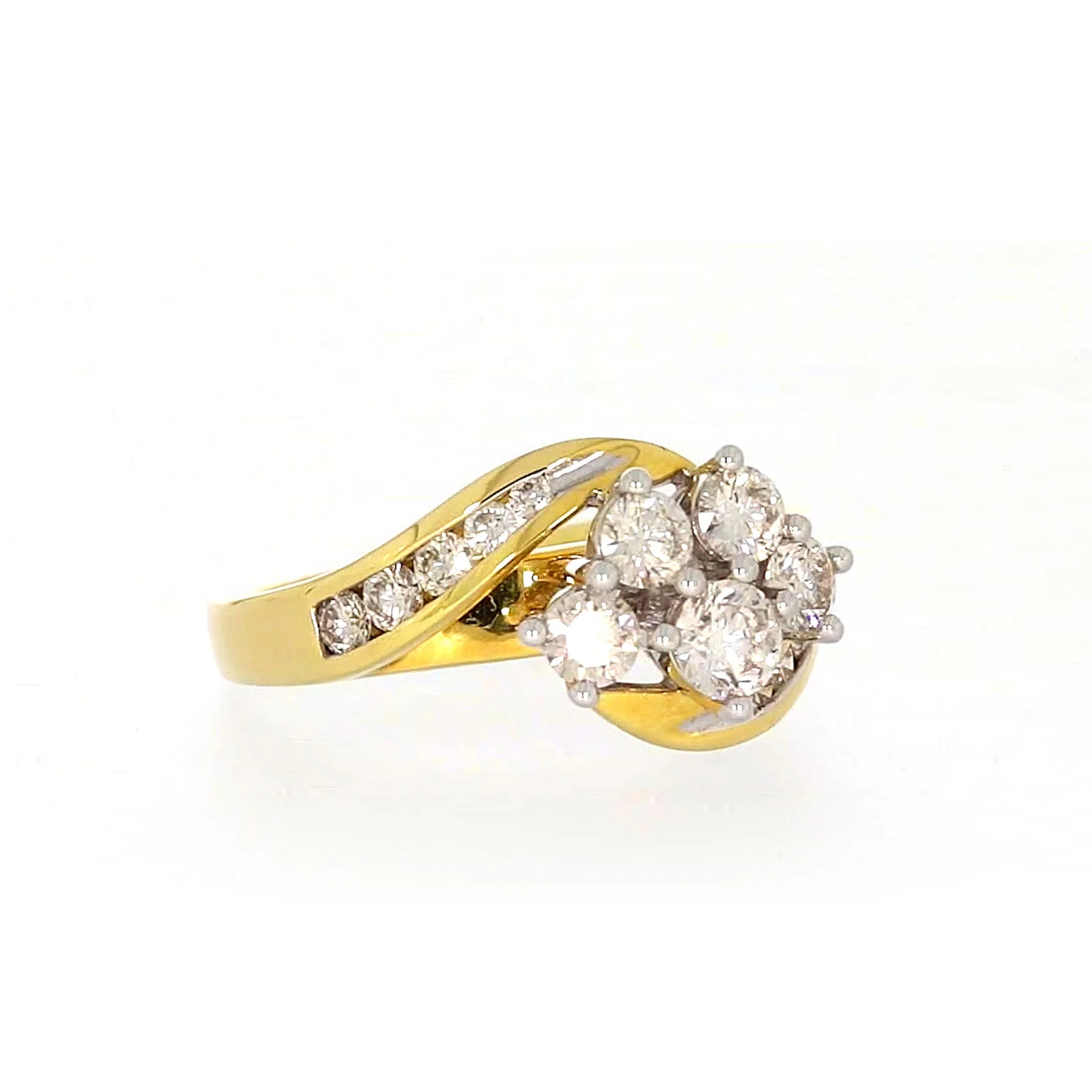 18ct Two Tone Gold Round Brilliant Cut with 1 CARAT tw of Diamonds Ring - Image 69