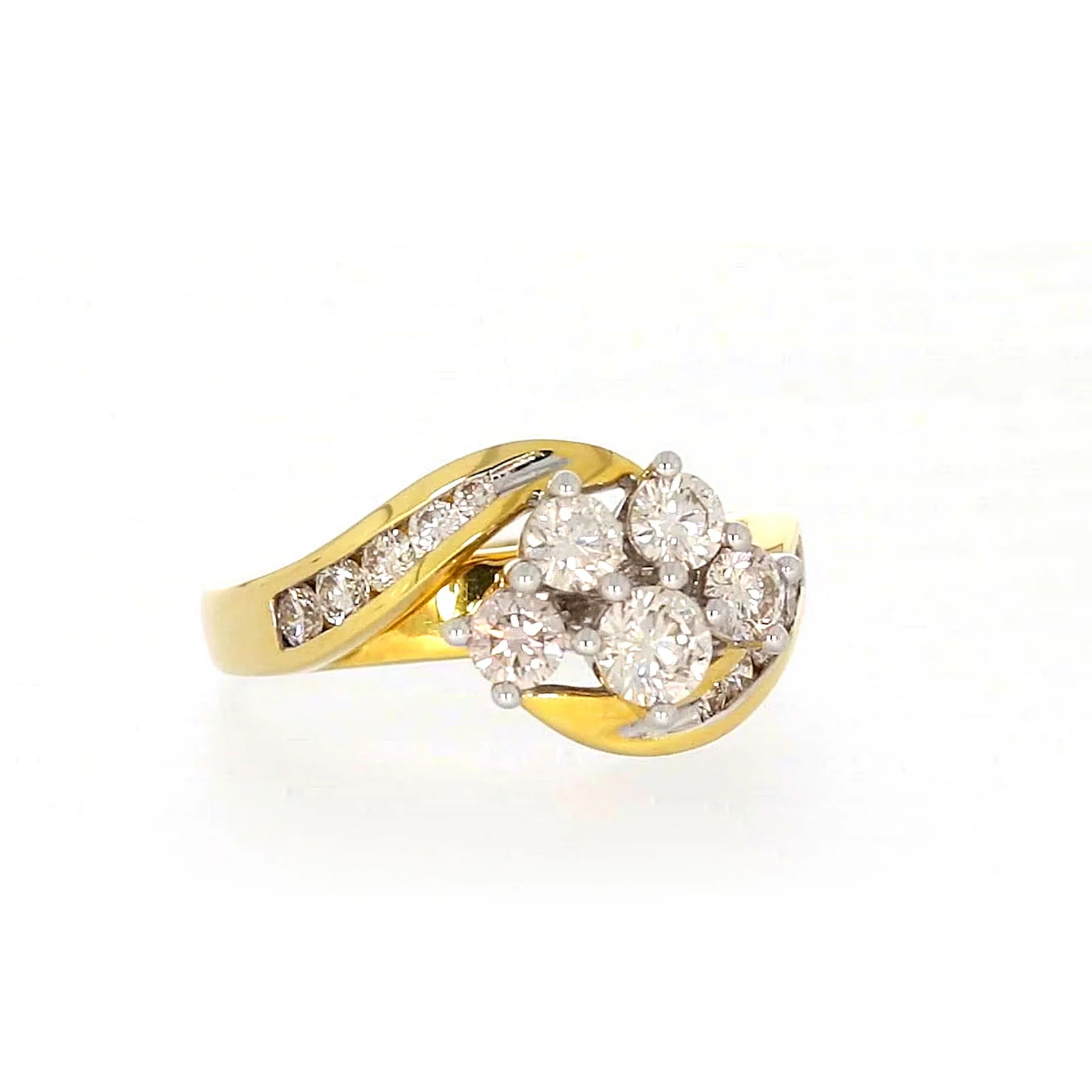 18ct Two Tone Gold Round Brilliant Cut with 1 CARAT tw of Diamonds Ring - Image 71
