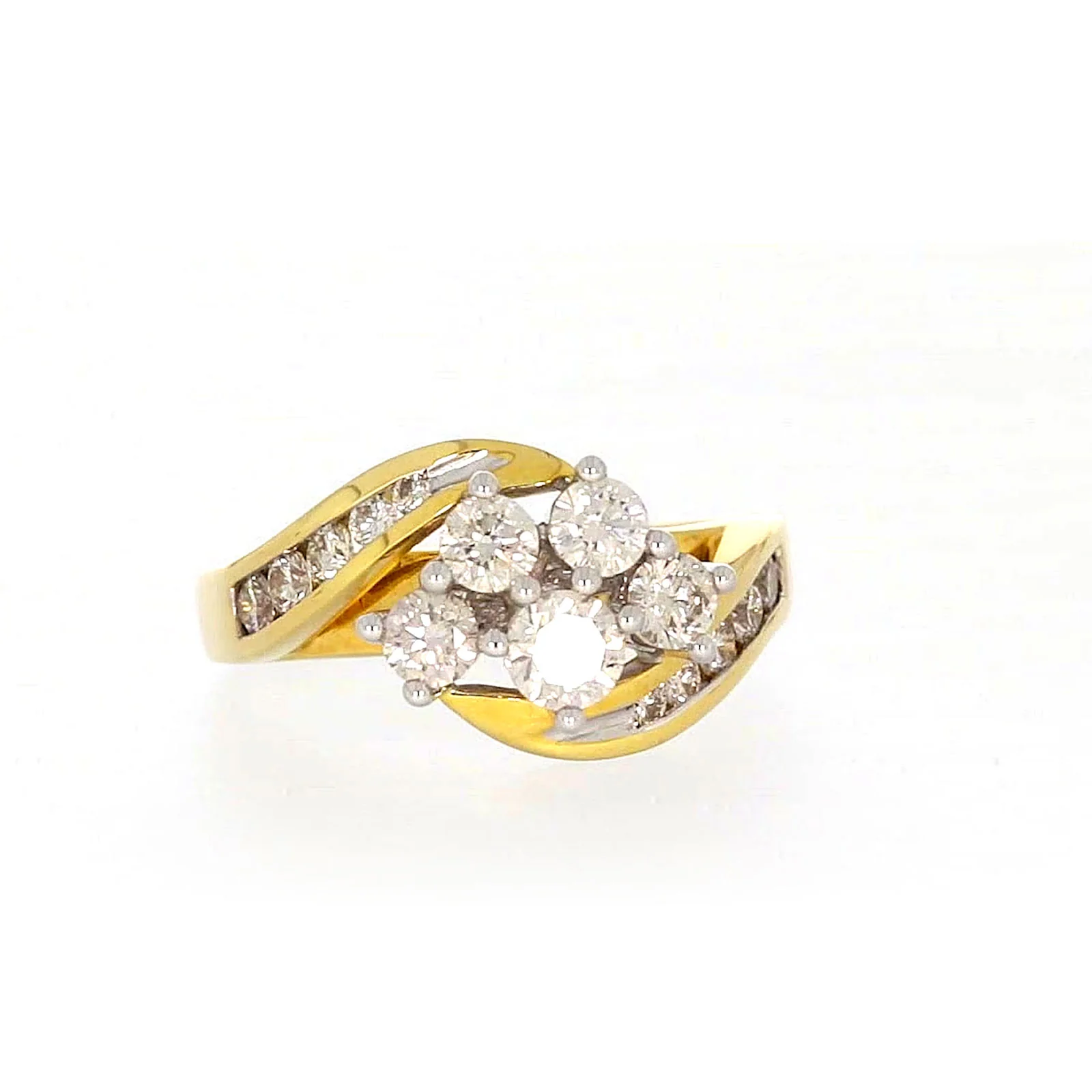 18ct Two Tone Gold Round Brilliant Cut with 1 CARAT tw of Diamonds Ring - Image 73