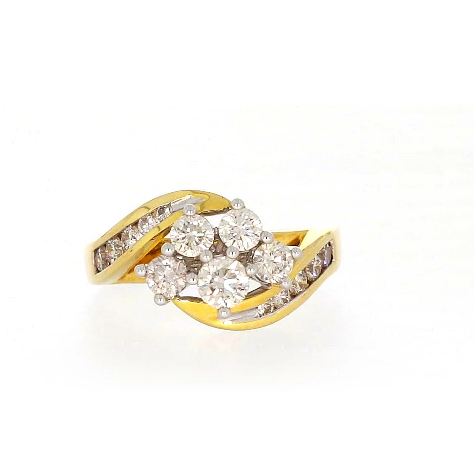 18ct Two Tone Gold Round Brilliant Cut with 1 CARAT tw of Diamonds Ring - Image 74