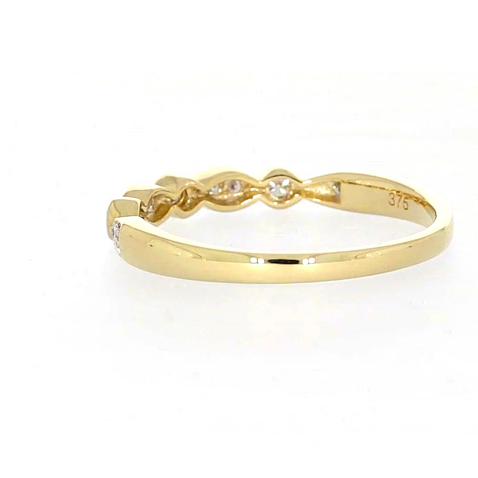 9ct Yellow Gold Round Brilliant Cut with 0.15 CARAT tw of Diamonds Ring - Image 30