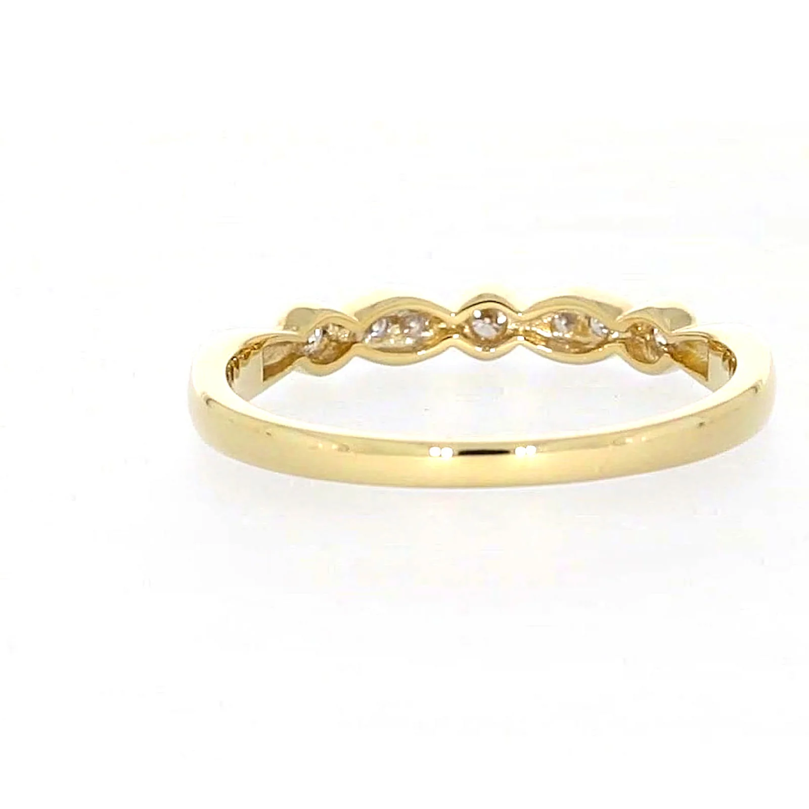 9ct Yellow Gold Round Brilliant Cut with 0.15 CARAT tw of Diamonds Ring - Image 39