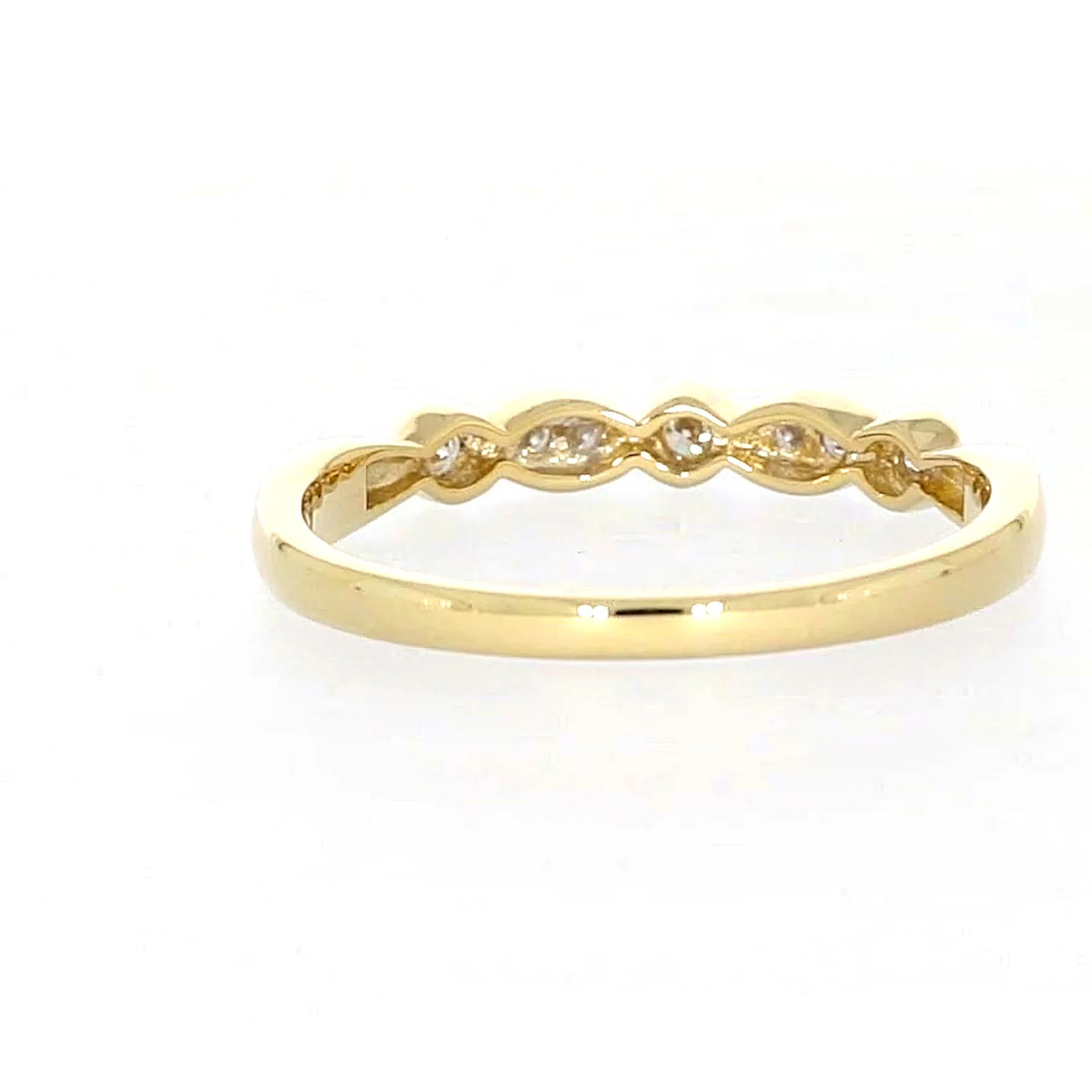 9ct Yellow Gold Round Brilliant Cut with 0.15 CARAT tw of Diamonds Ring - Image 40