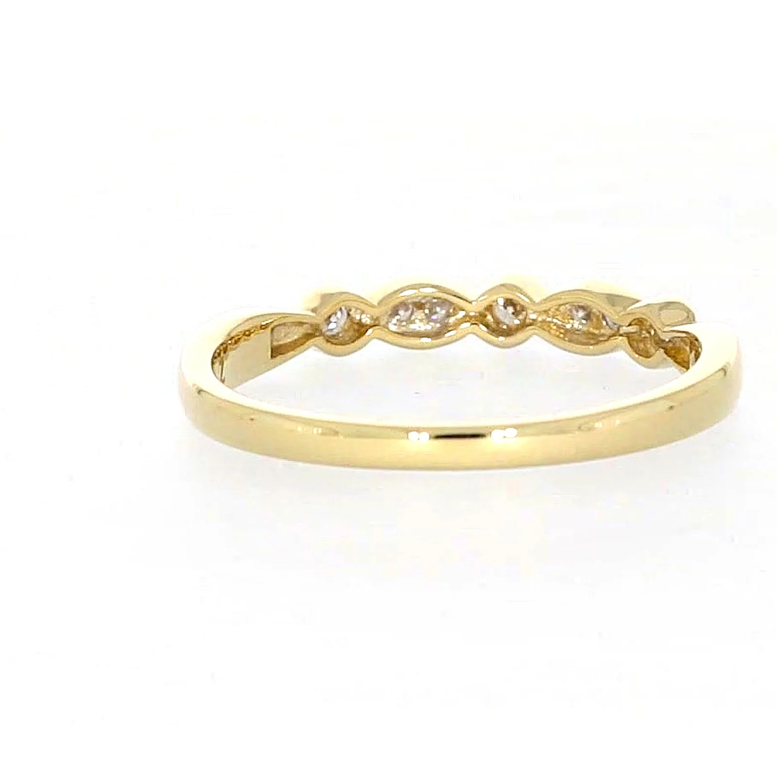 9ct Yellow Gold Round Brilliant Cut with 0.15 CARAT tw of Diamonds Ring - Image 41