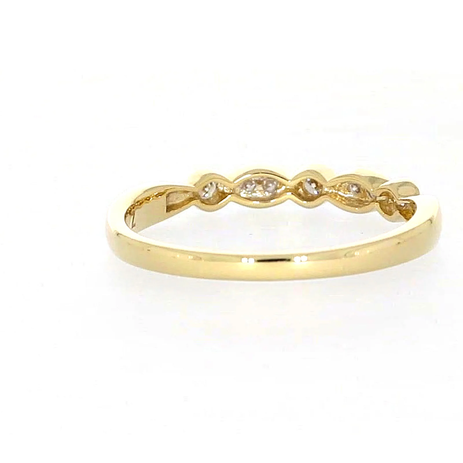 9ct Yellow Gold Round Brilliant Cut with 0.15 CARAT tw of Diamonds Ring - Image 42