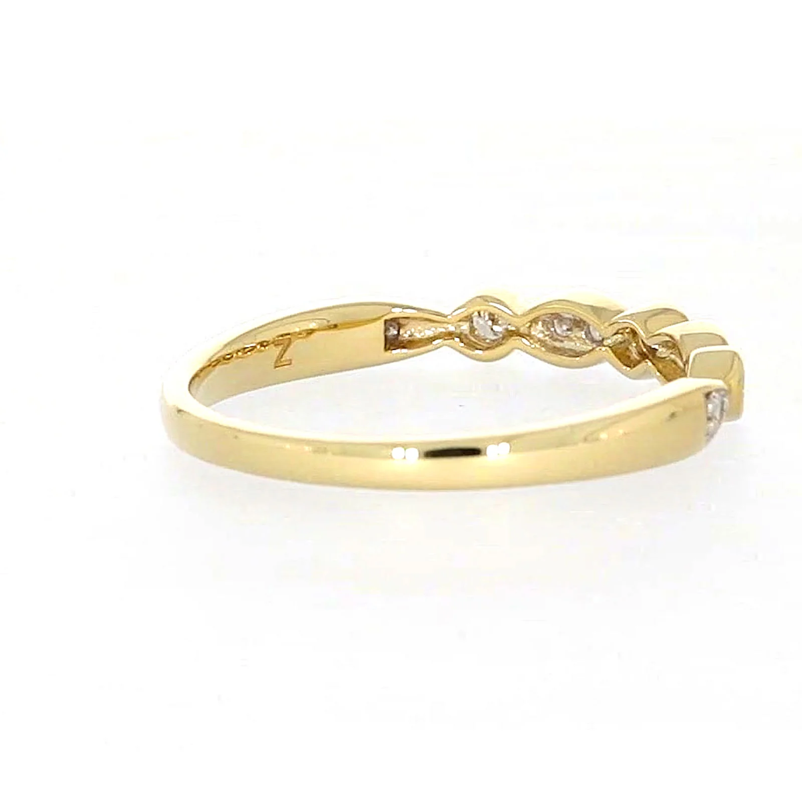 9ct Yellow Gold Round Brilliant Cut with 0.15 CARAT tw of Diamonds Ring - Image 49
