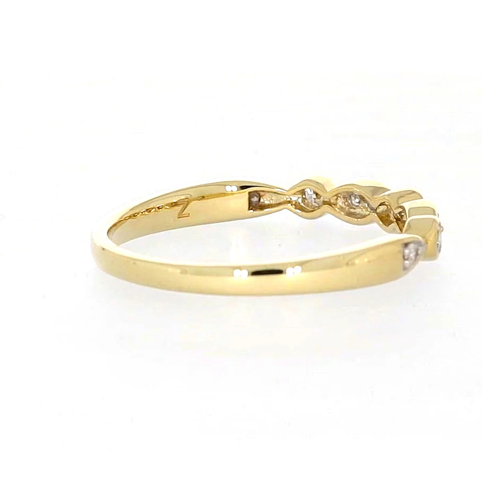9ct Yellow Gold Round Brilliant Cut with 0.15 CARAT tw of Diamonds Ring - Image 51