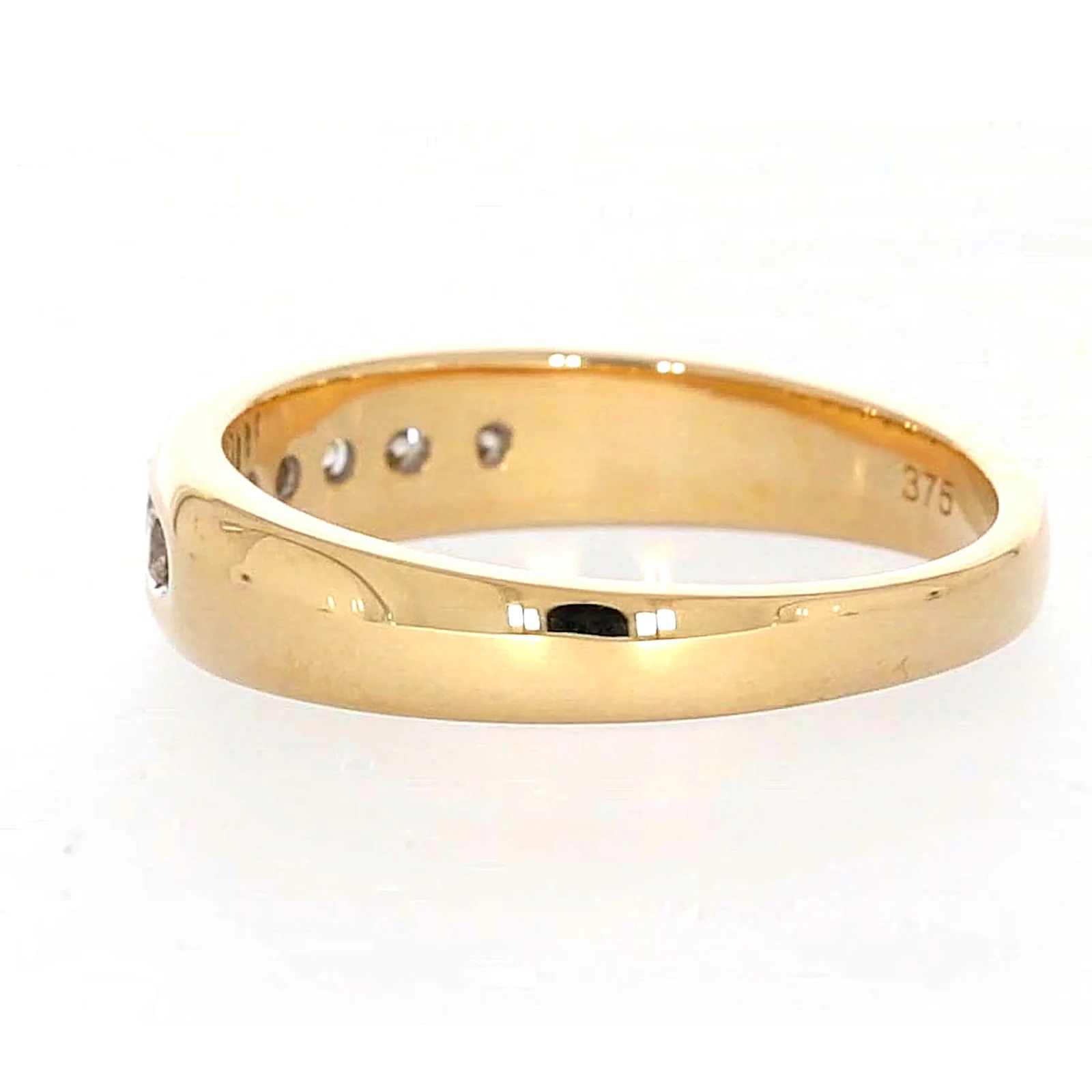 9ct Yellow Gold Round Brilliant Cut with 1/2 CARAT tw of Diamonds Mens Ring - Image 27