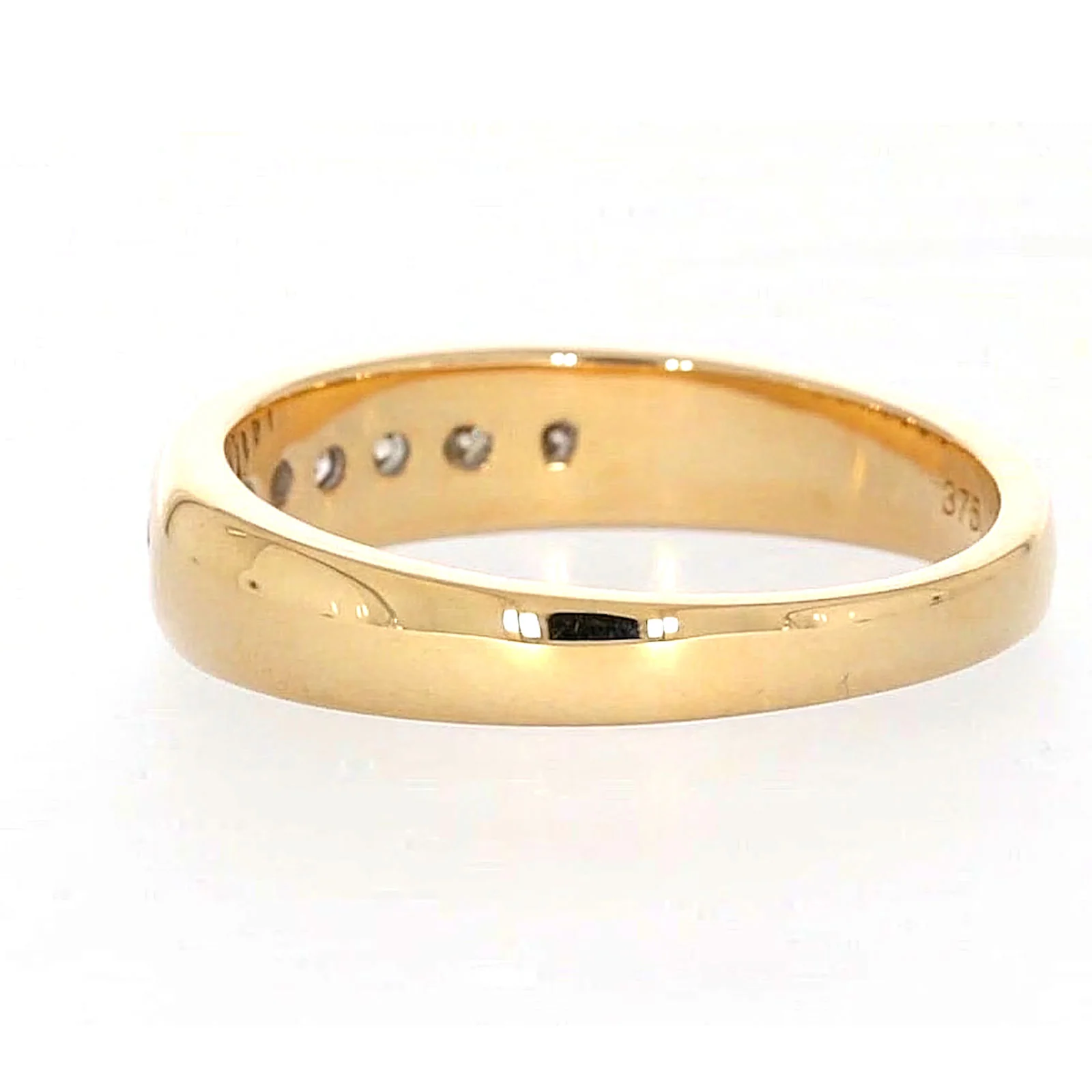 9ct Yellow Gold Round Brilliant Cut with 1/2 CARAT tw of Diamonds Mens Ring - Image 29