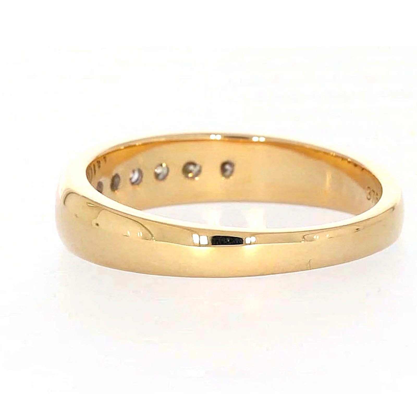 9ct Yellow Gold Round Brilliant Cut with 1/2 CARAT tw of Diamonds Mens Ring - Image 30