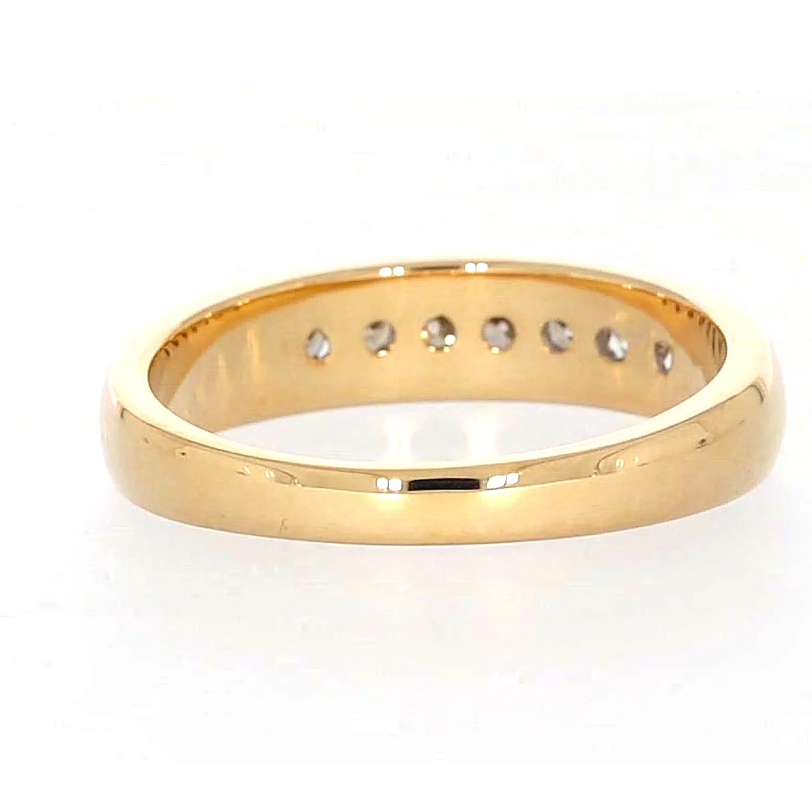 9ct Yellow Gold Round Brilliant Cut with 1/2 CARAT tw of Diamonds Mens Ring - Image 41