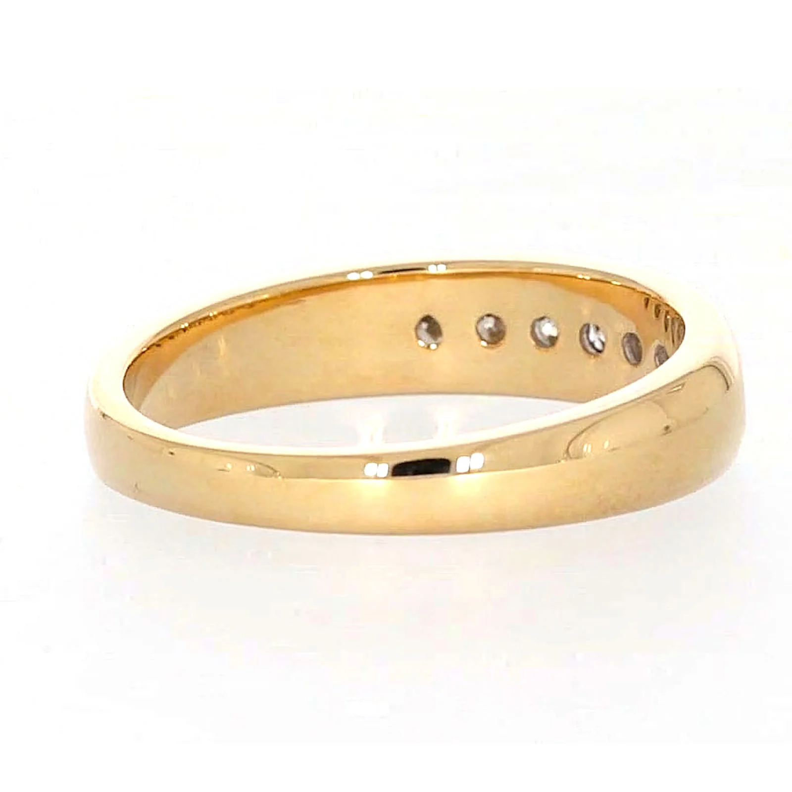 9ct Yellow Gold Round Brilliant Cut with 1/2 CARAT tw of Diamonds Mens Ring - Image 47