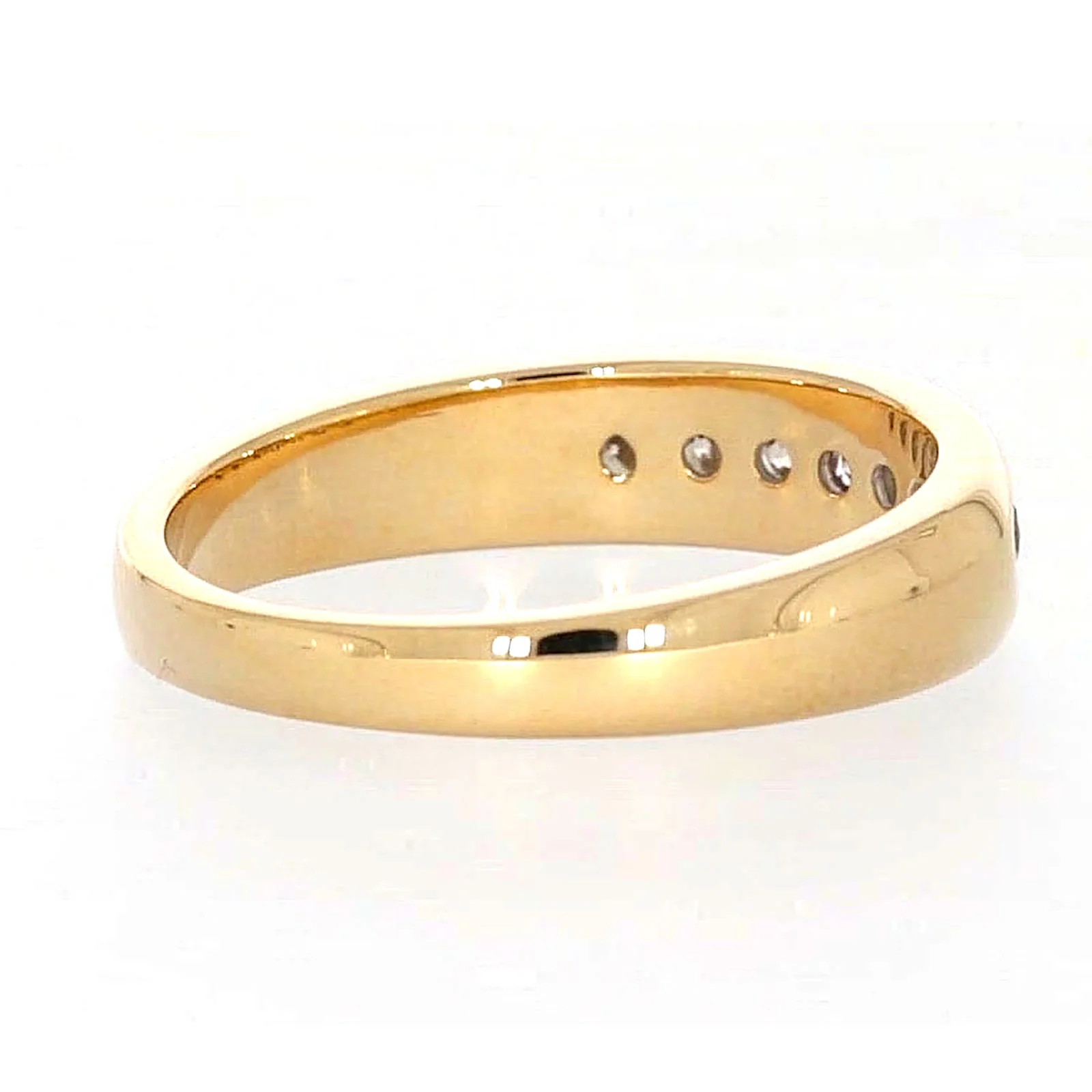 9ct Yellow Gold Round Brilliant Cut with 1/2 CARAT tw of Diamonds Mens Ring - Image 48