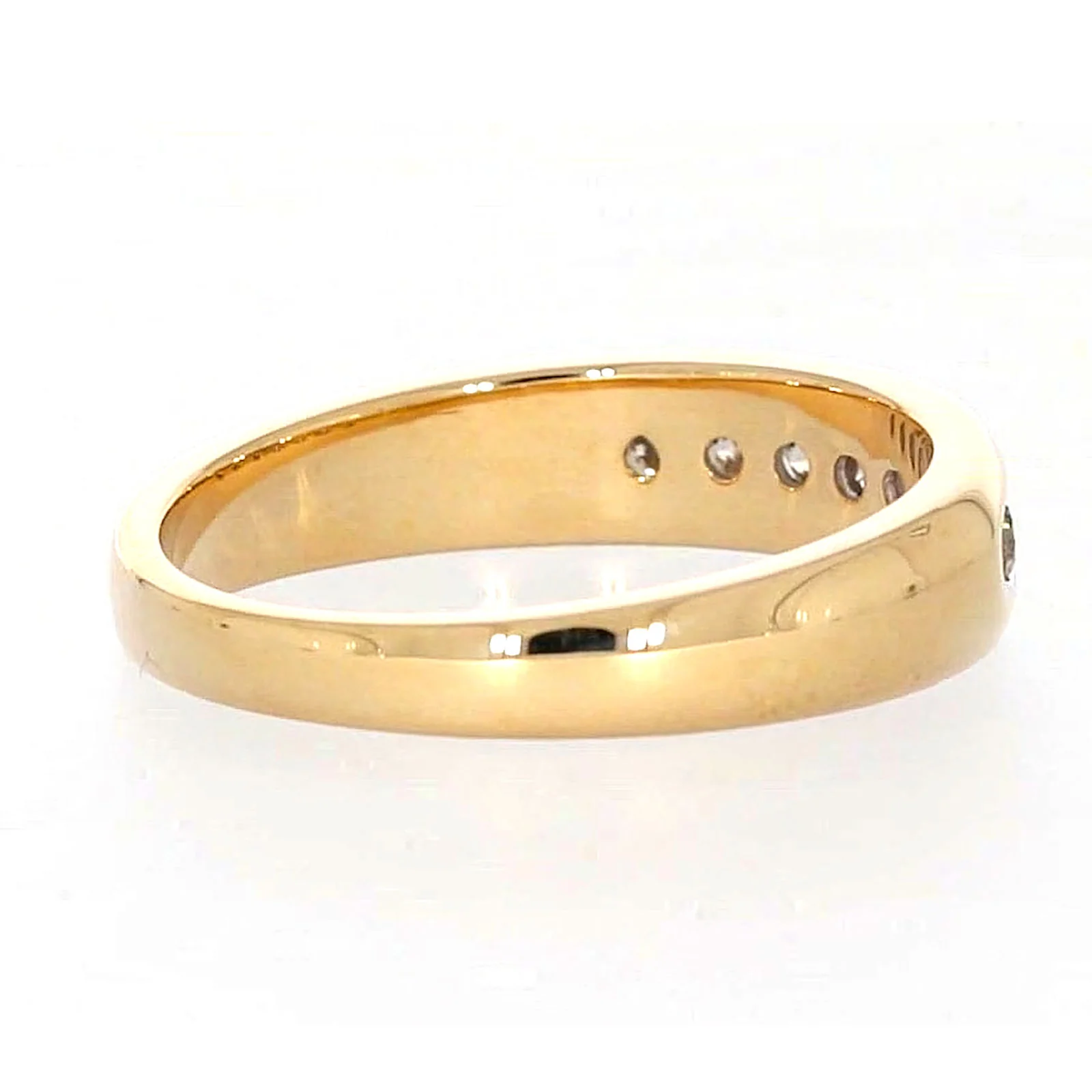 9ct Yellow Gold Round Brilliant Cut with 1/2 CARAT tw of Diamonds Mens Ring - Image 49