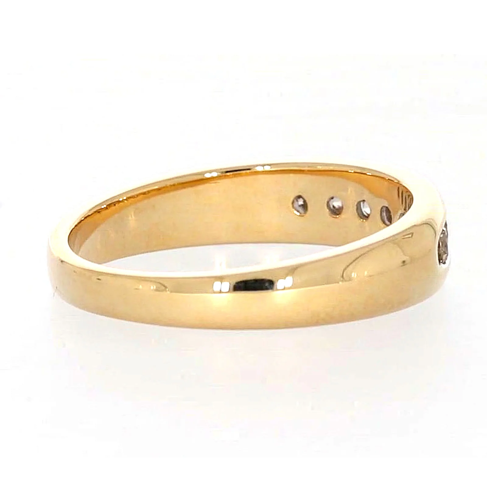 9ct Yellow Gold Round Brilliant Cut with 1/2 CARAT tw of Diamonds Mens Ring - Image 50
