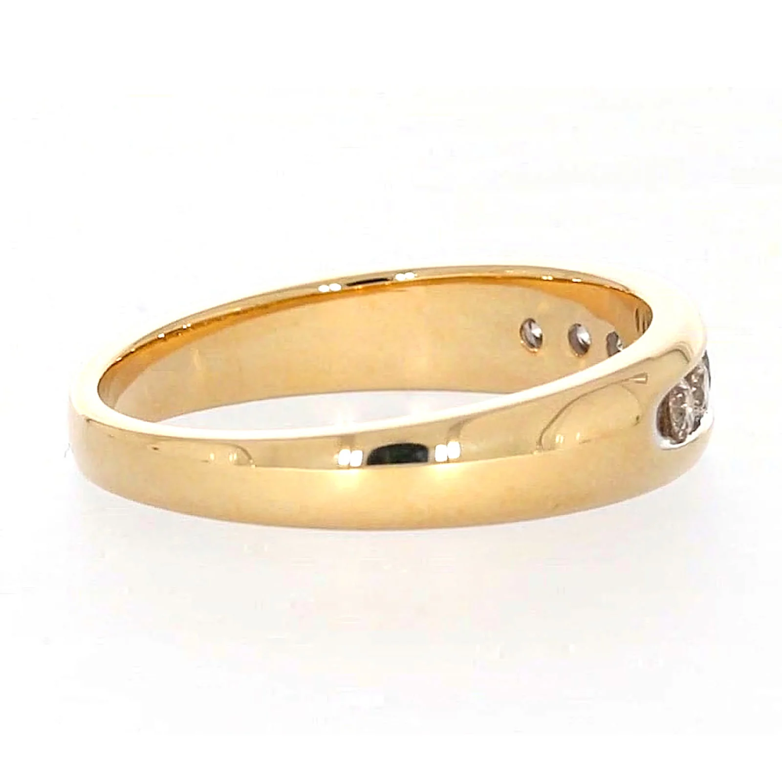 9ct Yellow Gold Round Brilliant Cut with 1/2 CARAT tw of Diamonds Mens Ring - Image 53