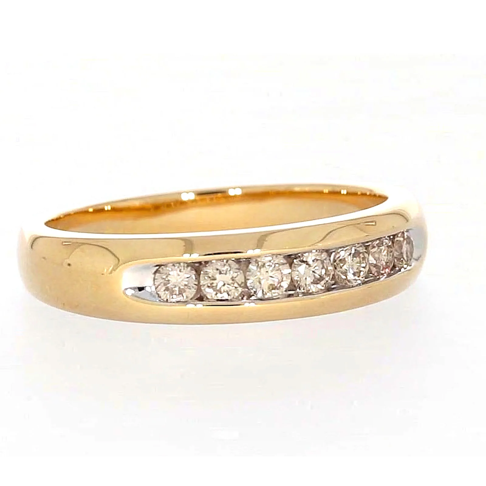 9ct Yellow Gold Round Brilliant Cut with 1/2 CARAT tw of Diamonds Mens Ring - Image 69