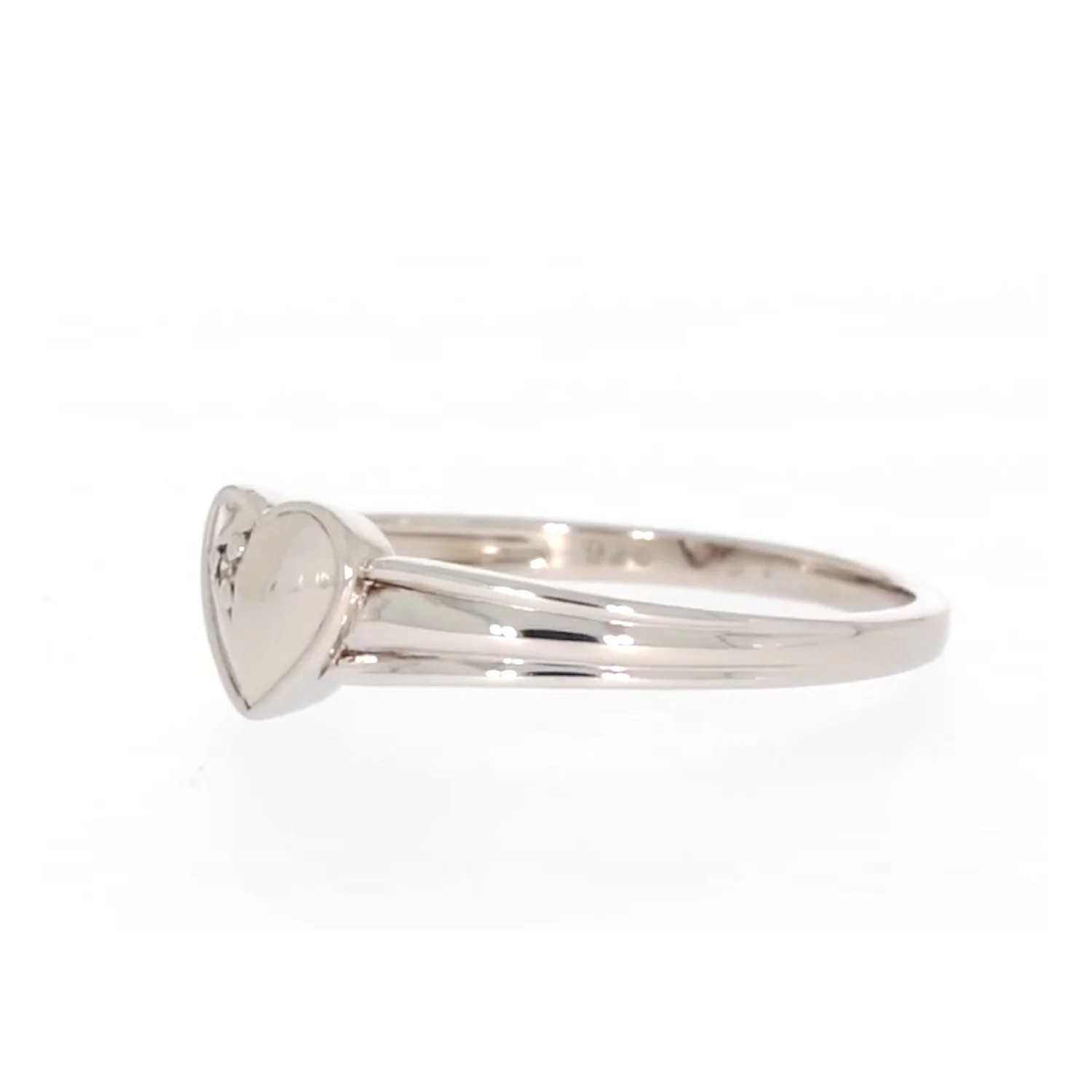 My First Diamond Kids Sterling Silver Diamond Set Signet Ring - Image 14