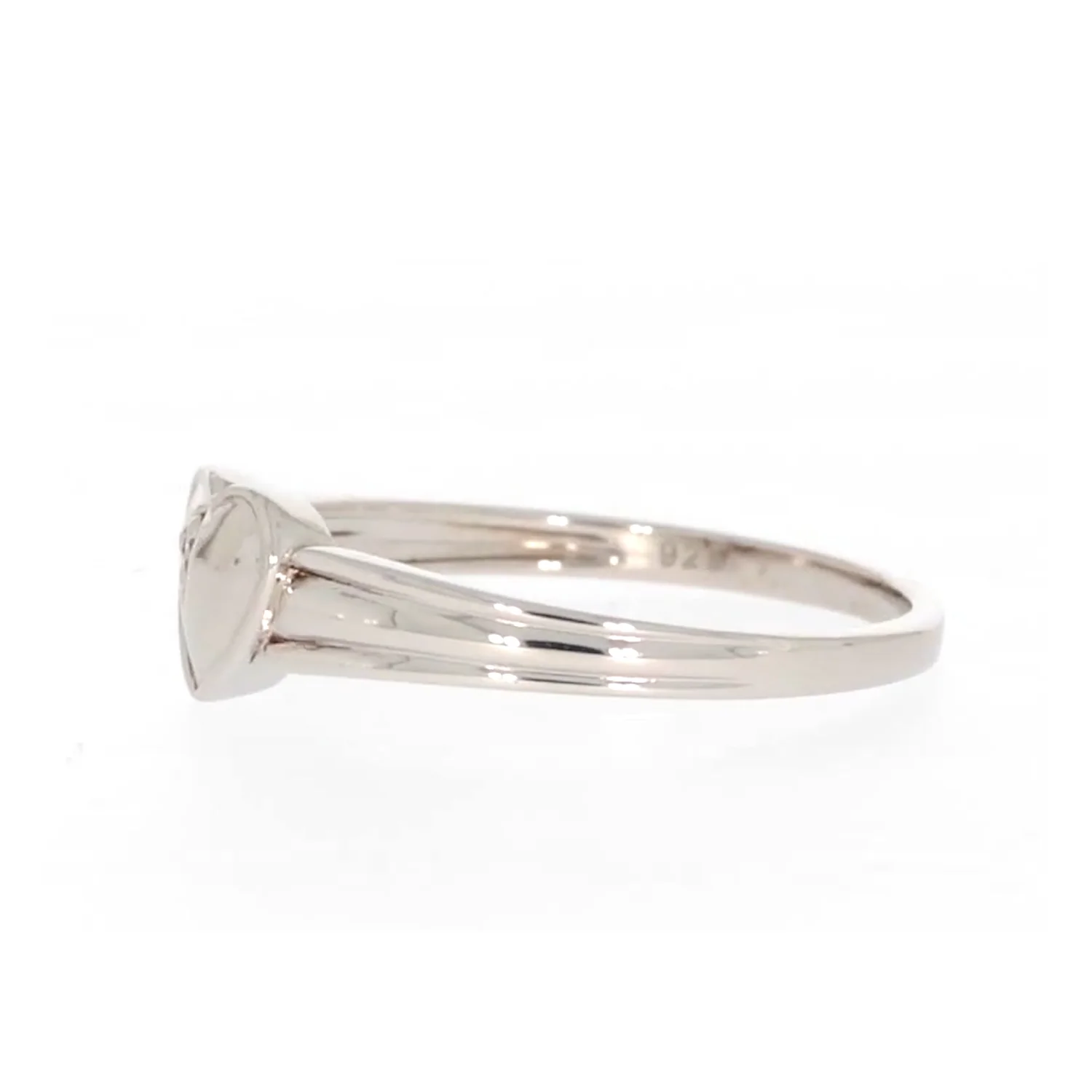 My First Diamond Kids Sterling Silver Diamond Set Signet Ring - Image 17