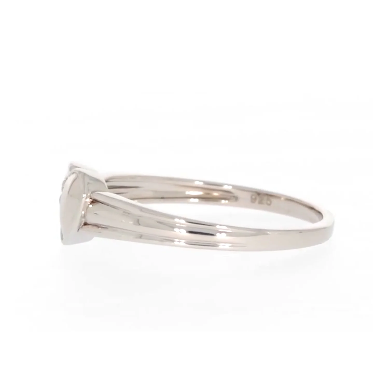My First Diamond Kids Sterling Silver Diamond Set Signet Ring - Image 19