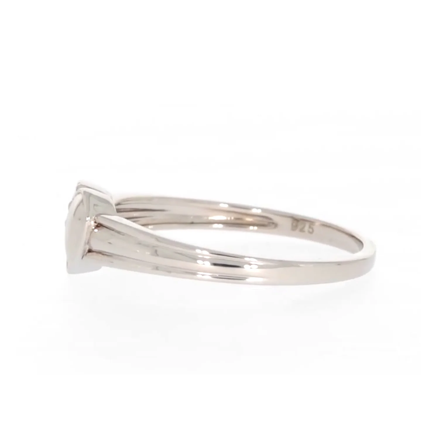 My First Diamond Kids Sterling Silver Diamond Set Signet Ring - Image 20