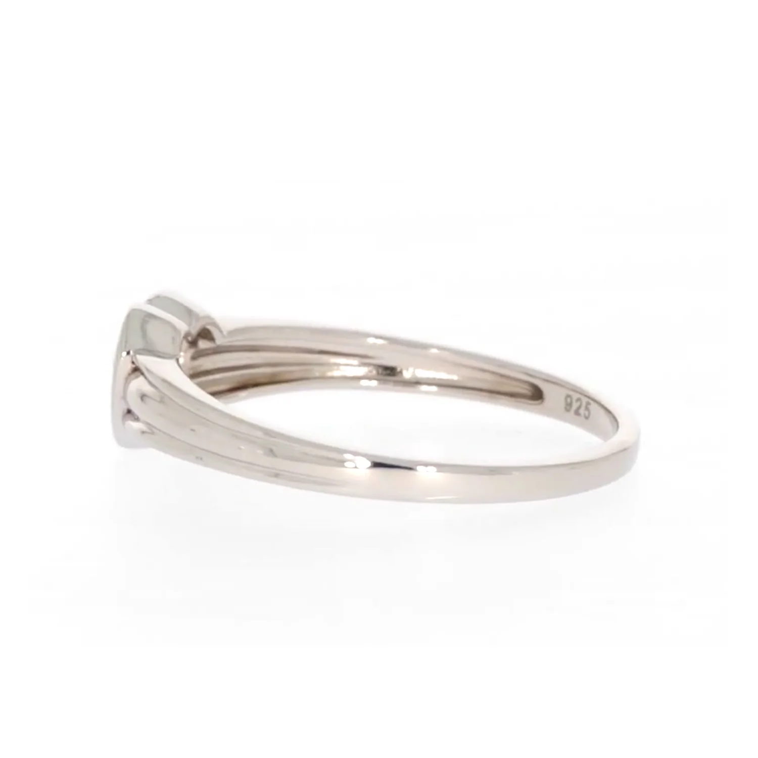 My First Diamond Kids Sterling Silver Diamond Set Signet Ring - Image 25