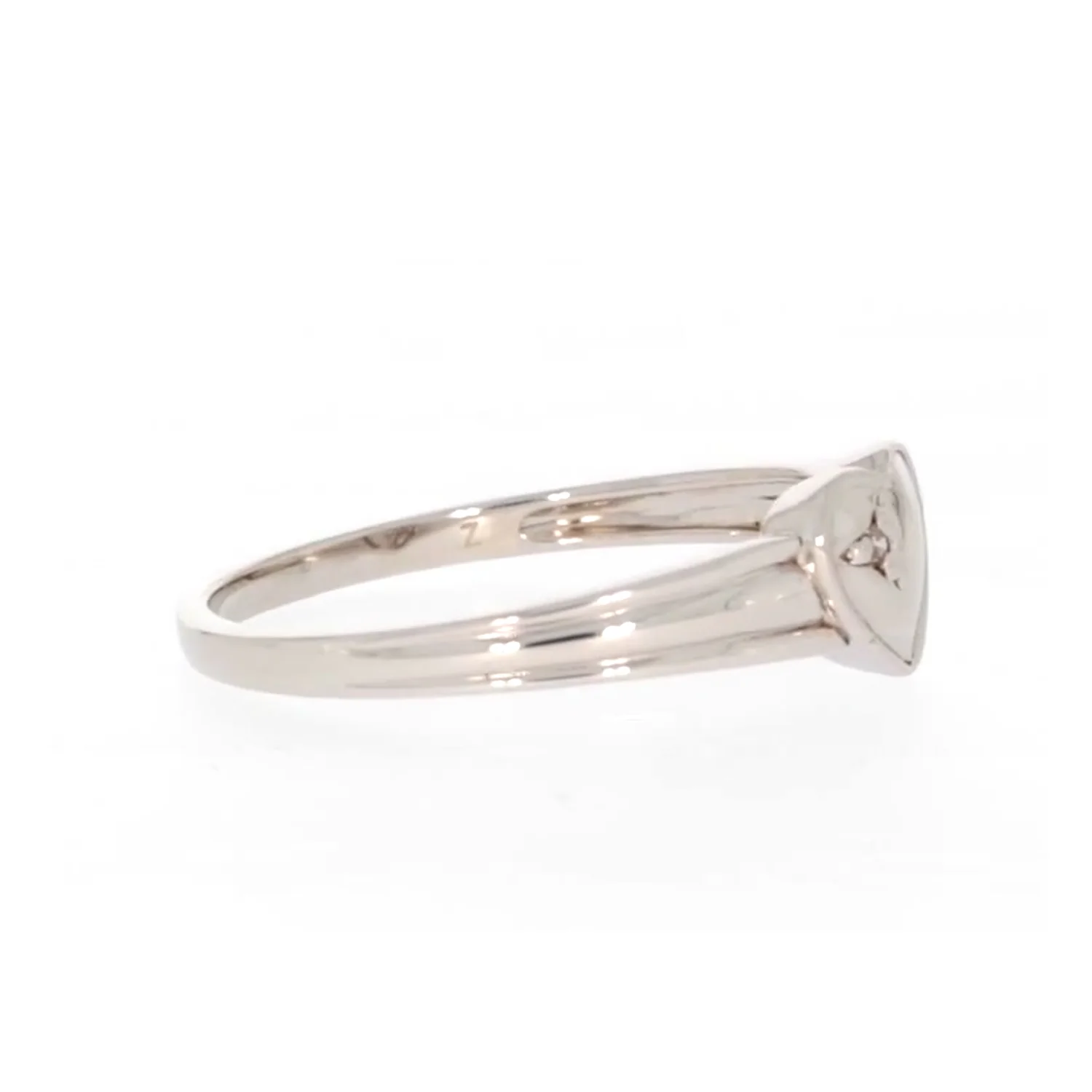 My First Diamond Kids Sterling Silver Diamond Set Signet Ring - Image 63