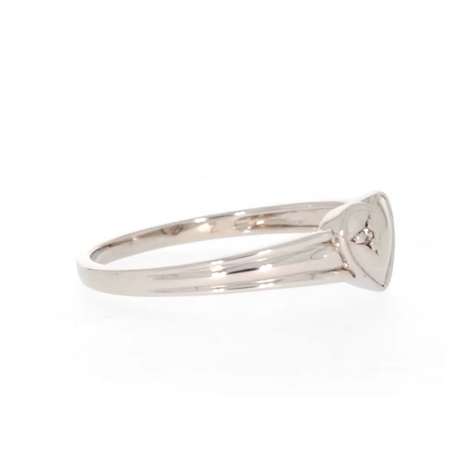 My First Diamond Kids Sterling Silver Diamond Set Signet Ring - Image 64