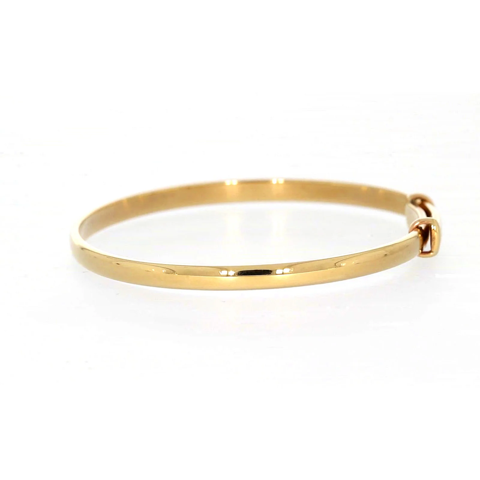 9ct Yellow Gold 34-48mm Adjustable Baby Bangle - Image 18