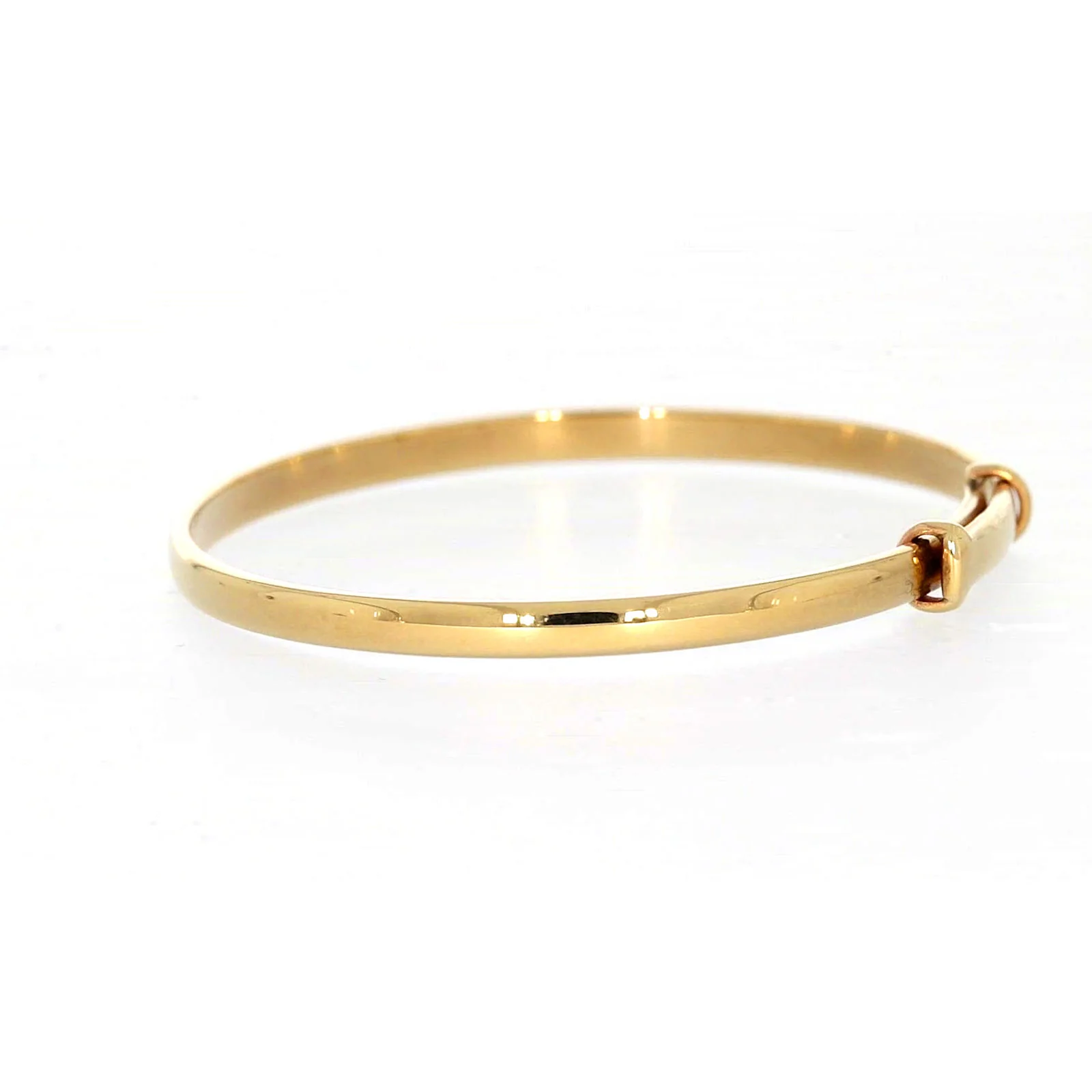 9ct Yellow Gold 34-48mm Adjustable Baby Bangle - Image 21
