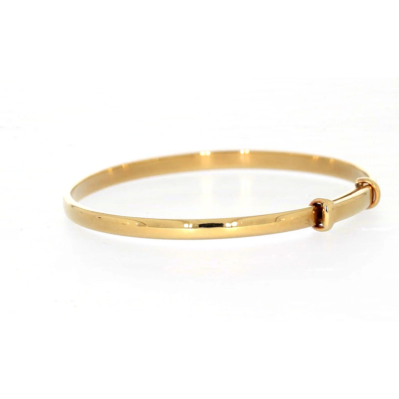 9ct Yellow Gold 34-48mm Adjustable Baby Bangle - Image 24